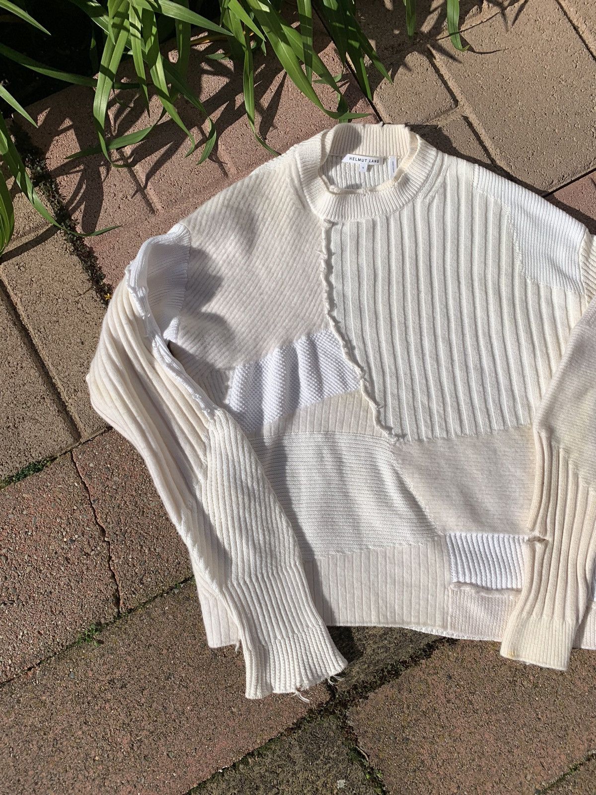 Helmut Lang RARE GRAIL helmut lang sewn distressed sweater Size US M / EU 48-50 / 2 - 2 Thumbnail