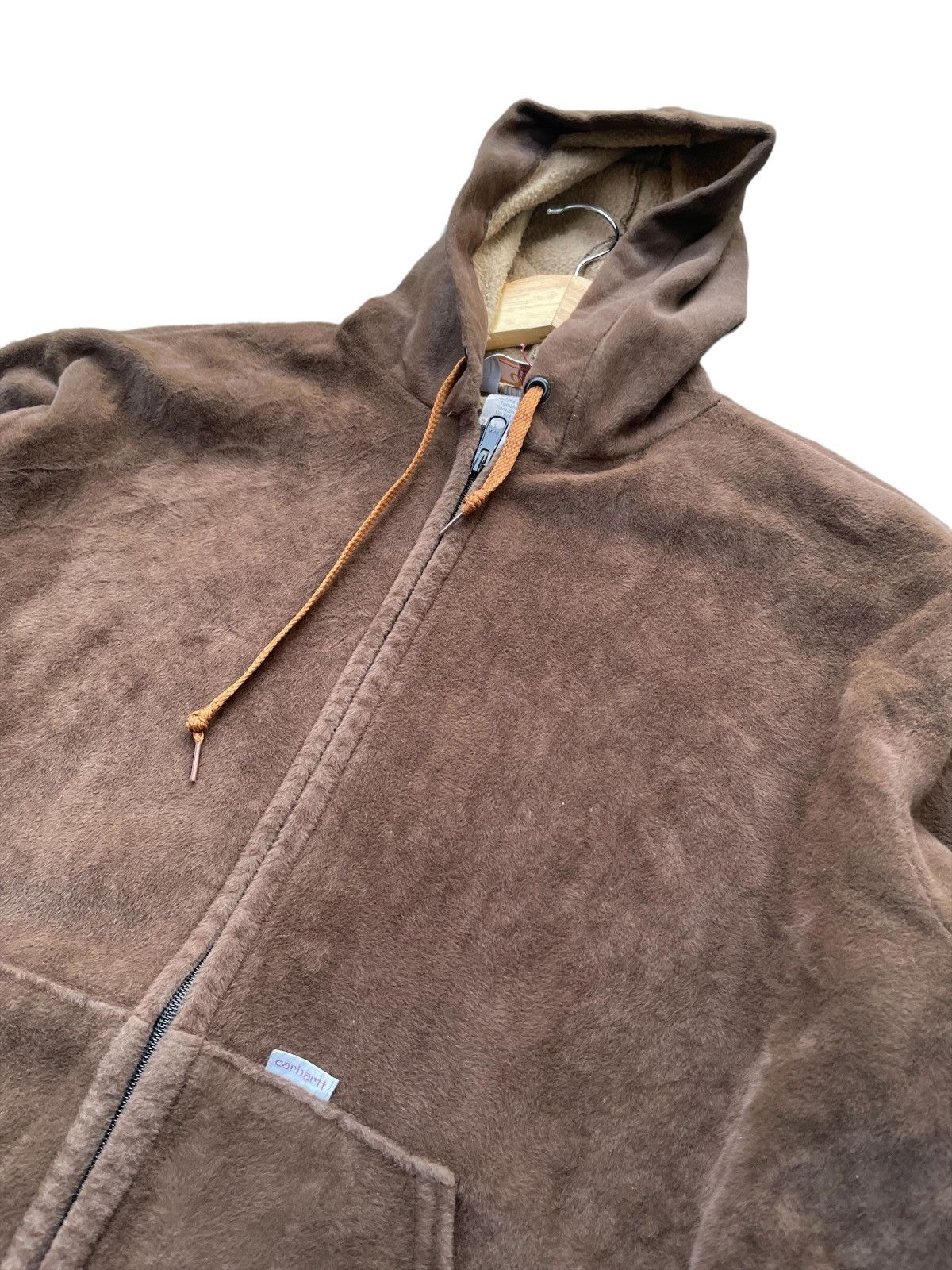 Carhartt × Vintage Vintage Carhartt Fleece Zipper Hoodie Size US L / EU 52-54 / 3 - 6 Thumbnail