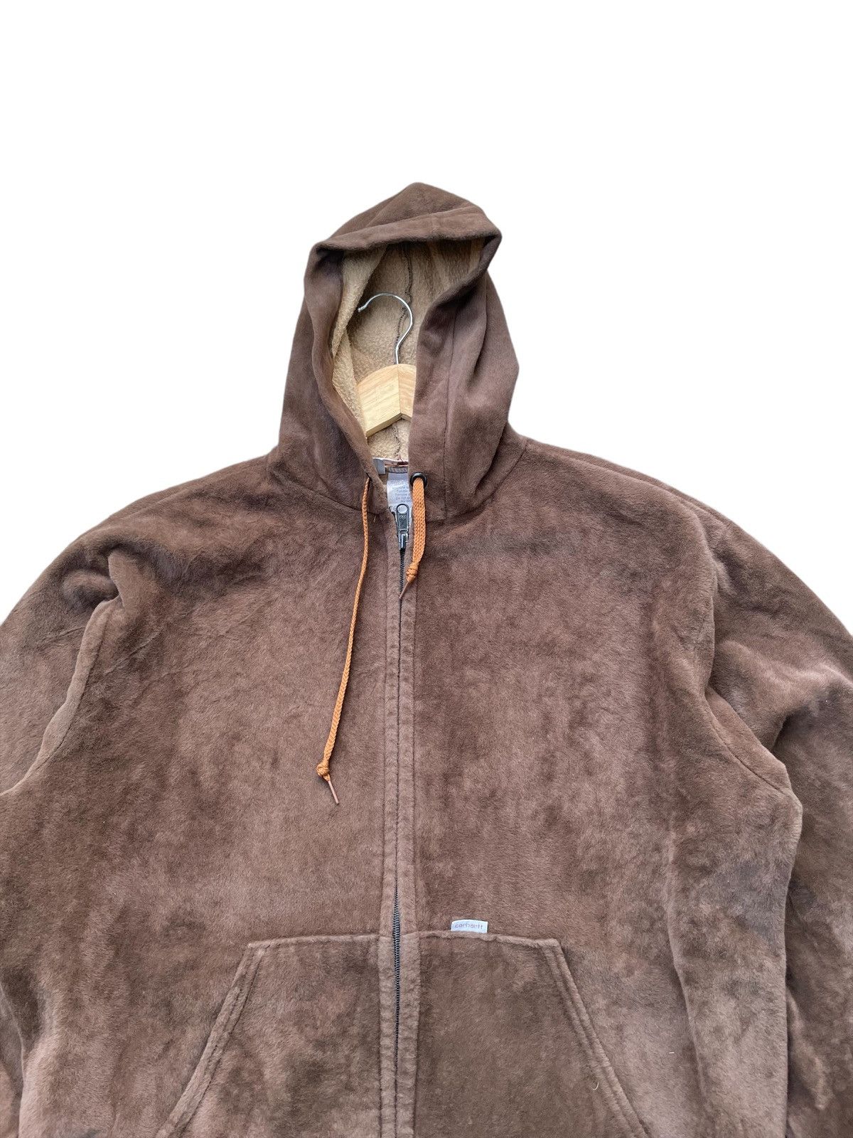 Carhartt × Vintage Vintage Carhartt Fleece Zipper Hoodie Size US L / EU 52-54 / 3 - 5 Thumbnail