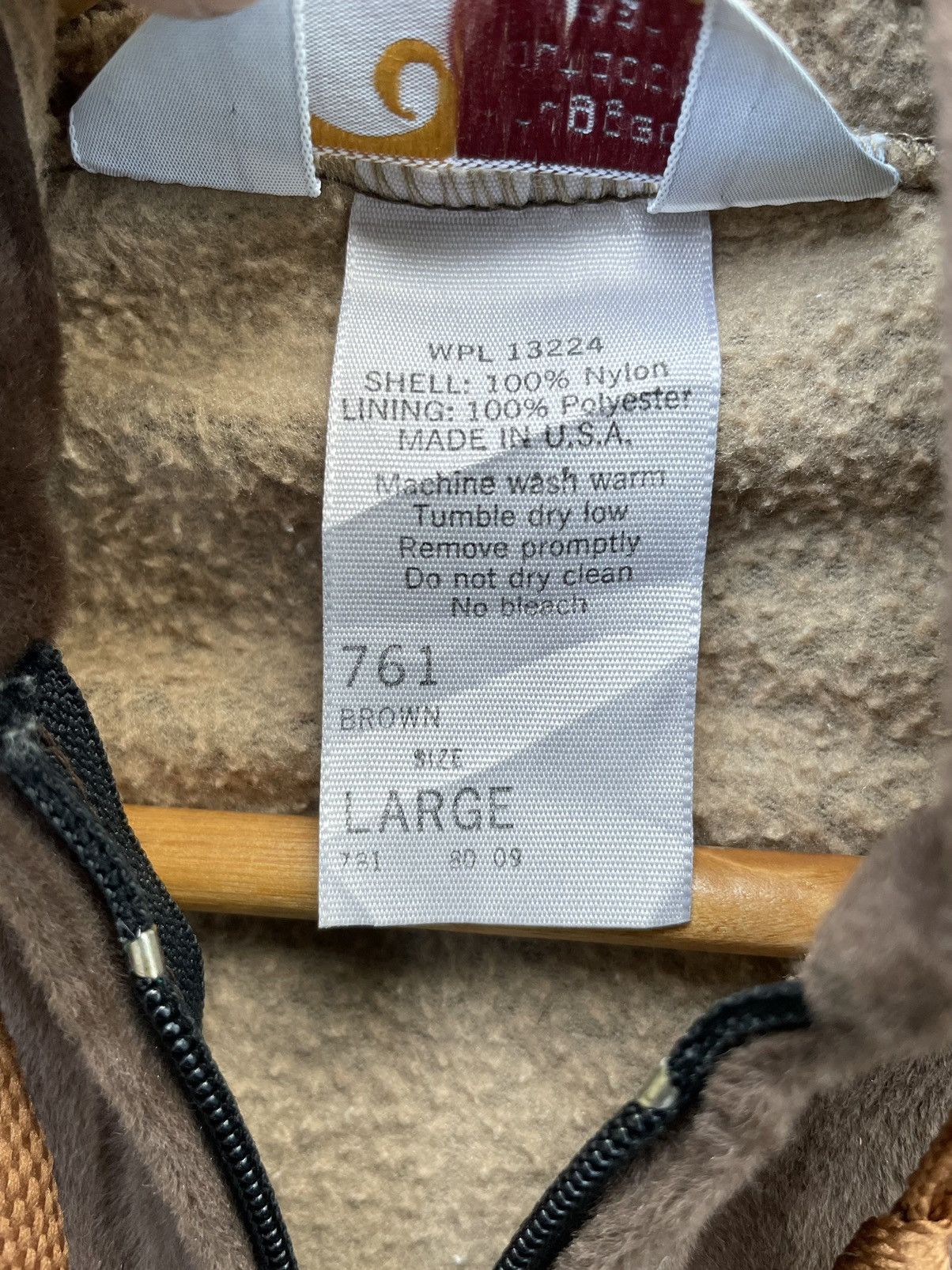 Carhartt × Vintage Vintage Carhartt Fleece Zipper Hoodie Size US L / EU 52-54 / 3 - 9 Thumbnail