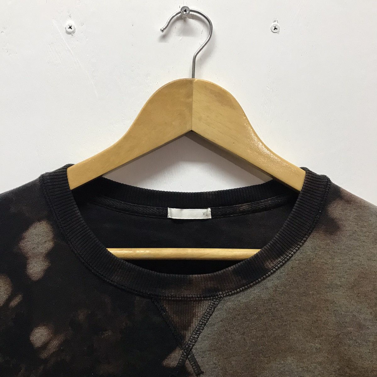 Japanese Brand Vintage Tie Dye Sweatshirt CrewNeck Black Asid Wash Size US L / EU 52-54 / 3 - 3 Thumbnail