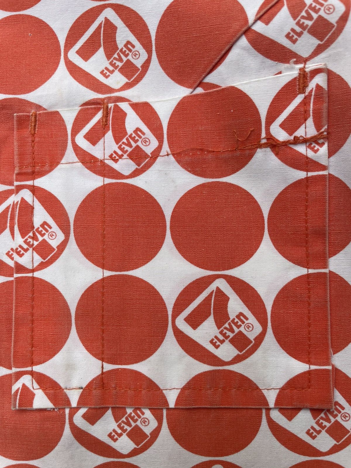 If Six Was Nine × Japanese Brand × Vintage Vintage 7 Eleven Full Print Work Shirt Size US M / EU 48-50 / 2 - 12 Thumbnail