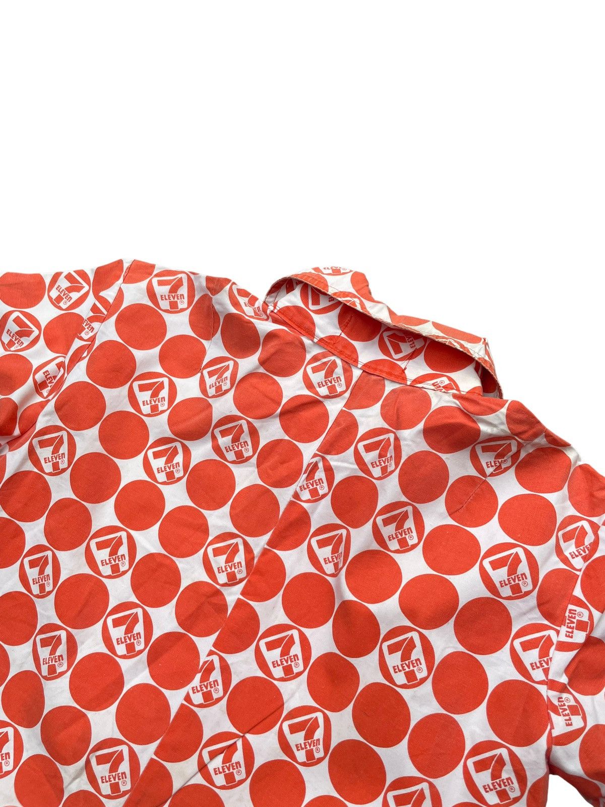 If Six Was Nine × Japanese Brand × Vintage Vintage 7 Eleven Full Print Work Shirt Size US M / EU 48-50 / 2 - 8 Thumbnail