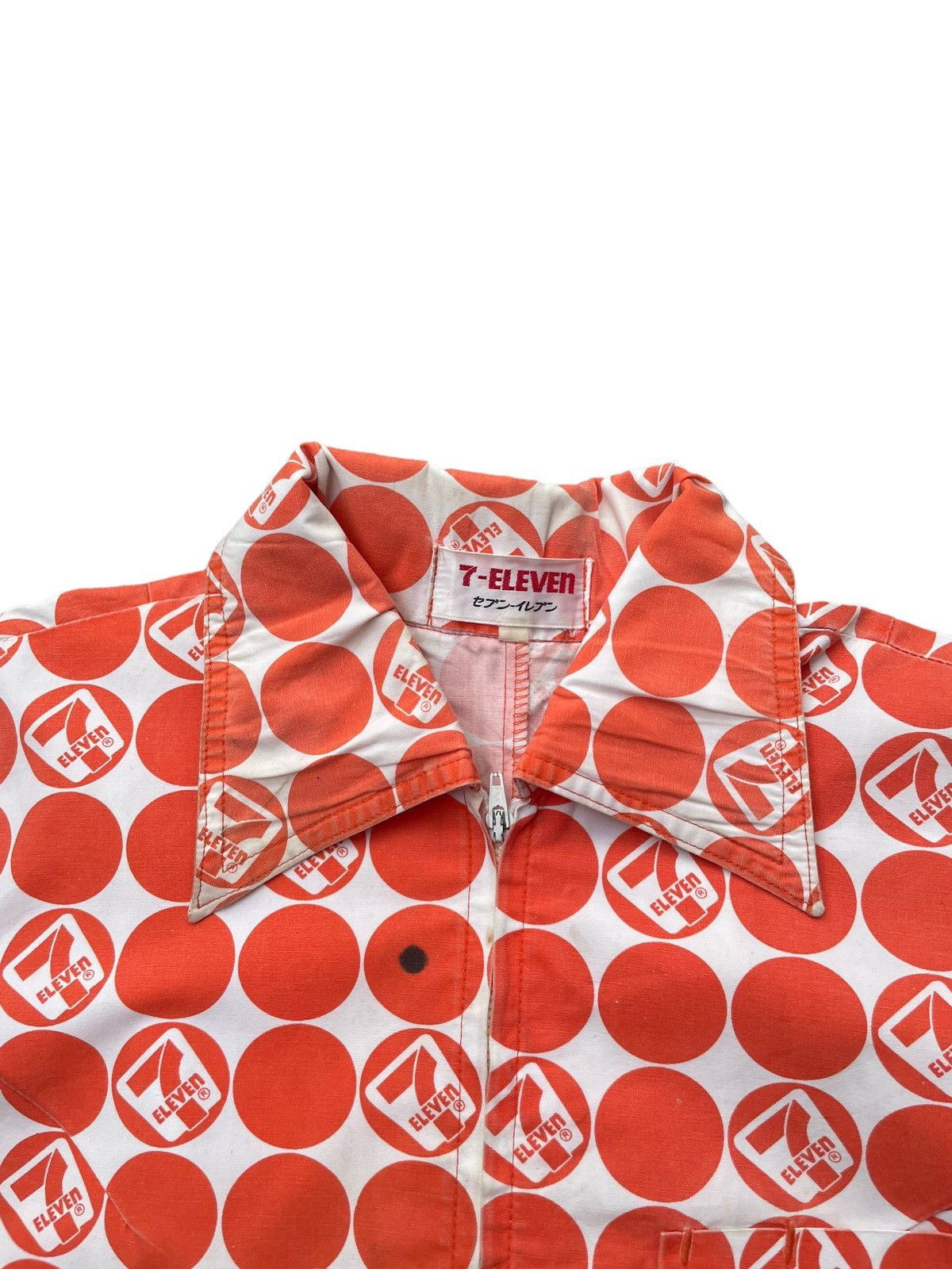 If Six Was Nine × Japanese Brand × Vintage Vintage 7 Eleven Full Print Work Shirt Size US M / EU 48-50 / 2 - 6 Thumbnail