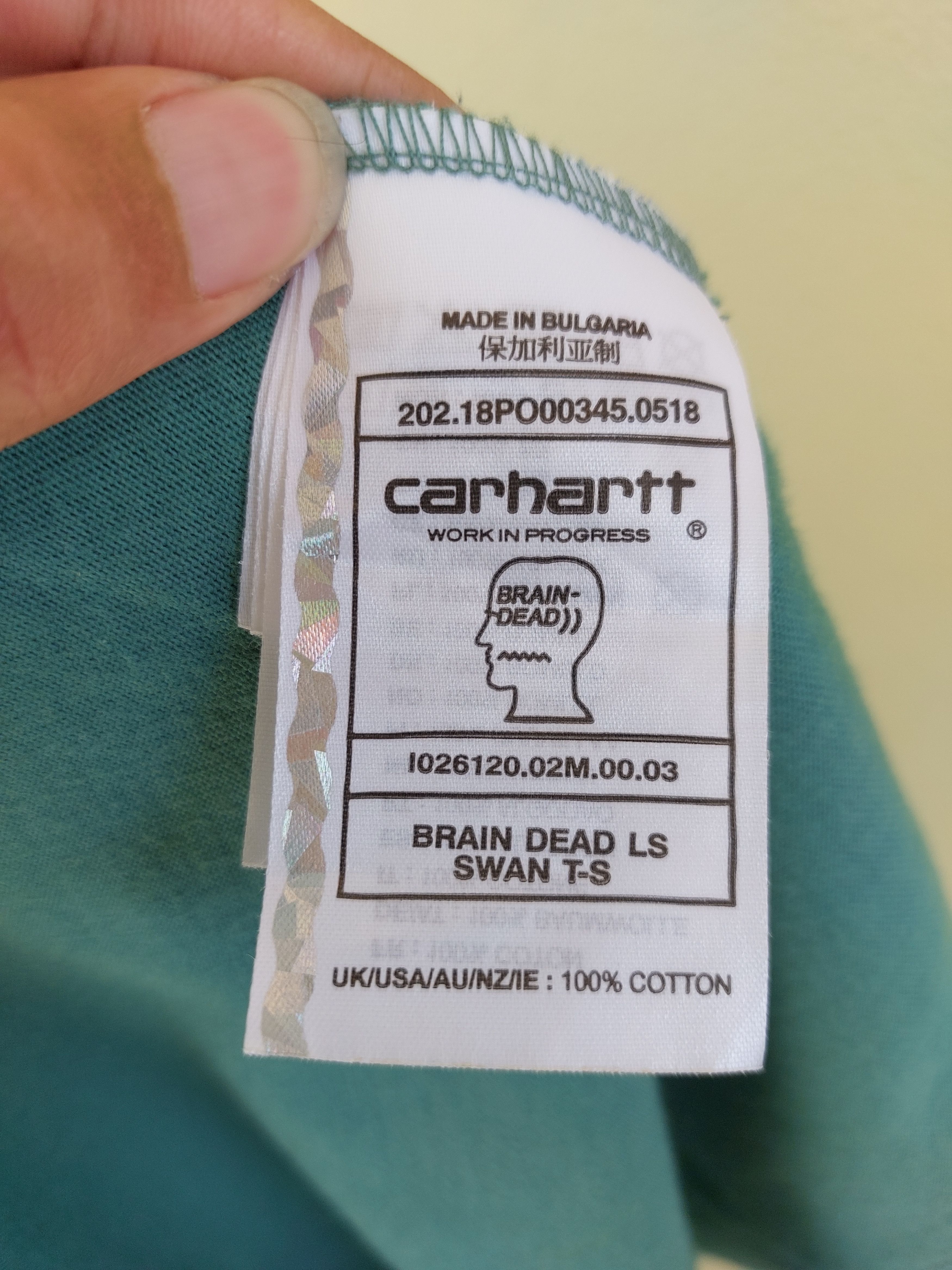 Carhartt CARHARTT x BRAIN DEAD long sleeve pocket tee Size US M / EU 48-50 / 2 - 7 Thumbnail