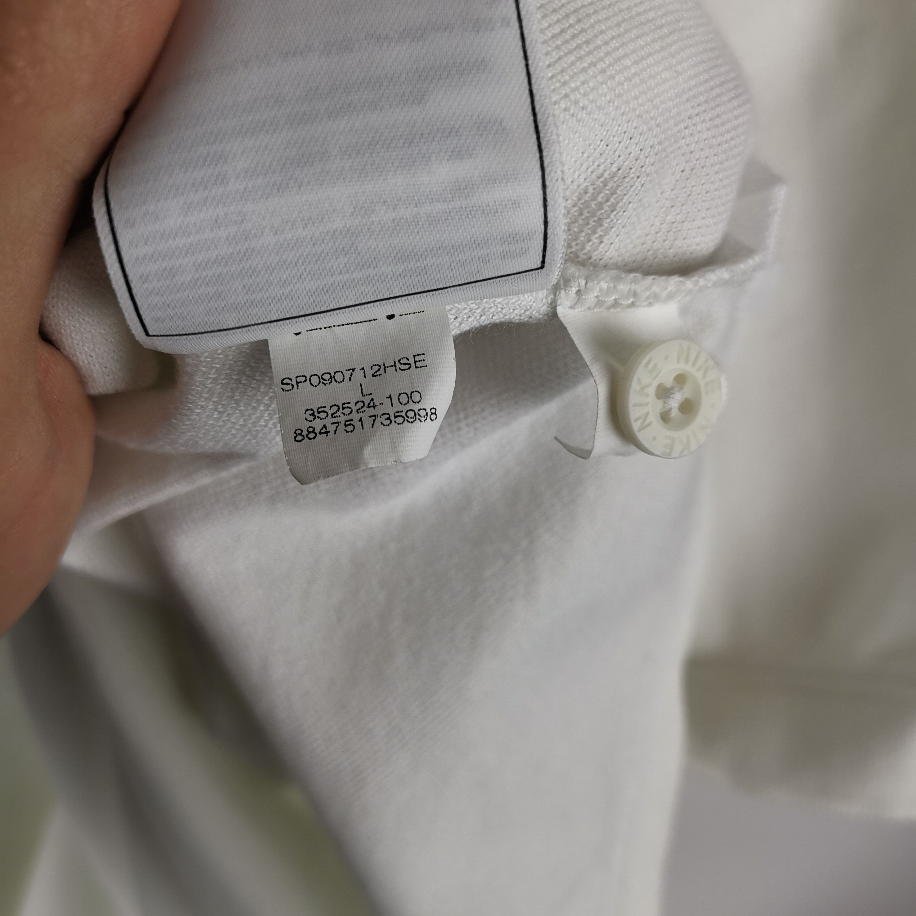 Nike Nike vintage y2k manchester united 2008 white polo jersey Size US L / EU 52-54 / 3 - 4 Thumbnail