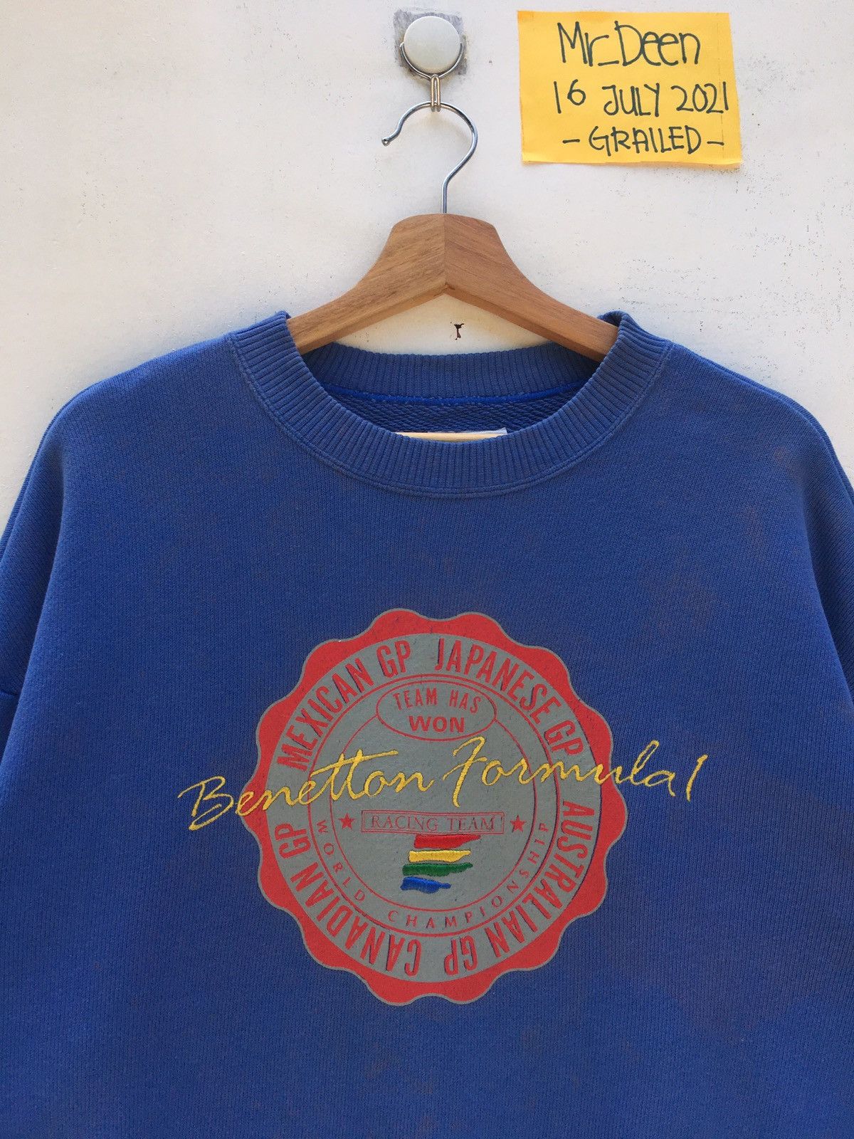 BENETTON Formula One F1 Racing Team Blue Sweatshirt online