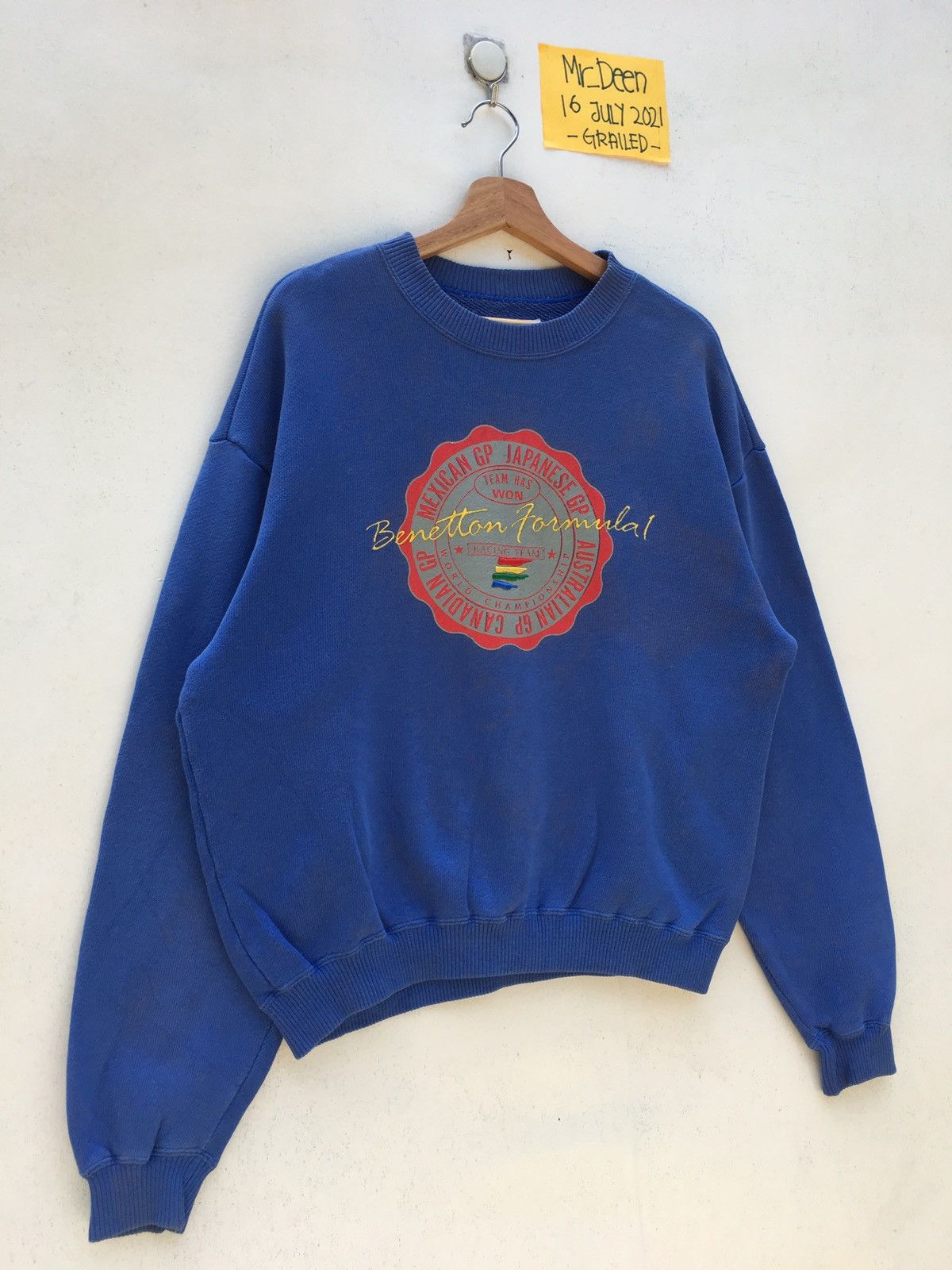 Benetton Vtg Benetton Formula 1 Racing World Championship Sweatshirt Size US M / EU 48-50 / 2 - 3 Thumbnail