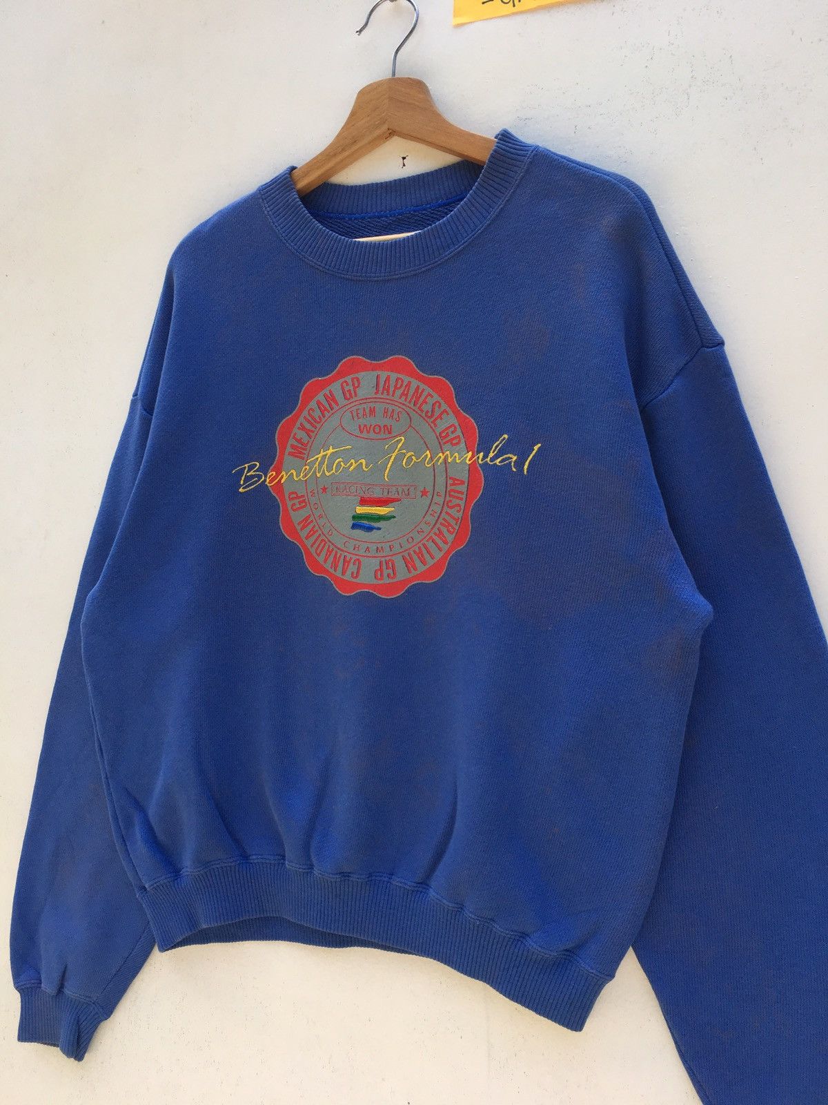 Benetton Vtg Benetton Formula 1 Racing World Championship Sweatshirt Size US M / EU 48-50 / 2 - 4 Thumbnail