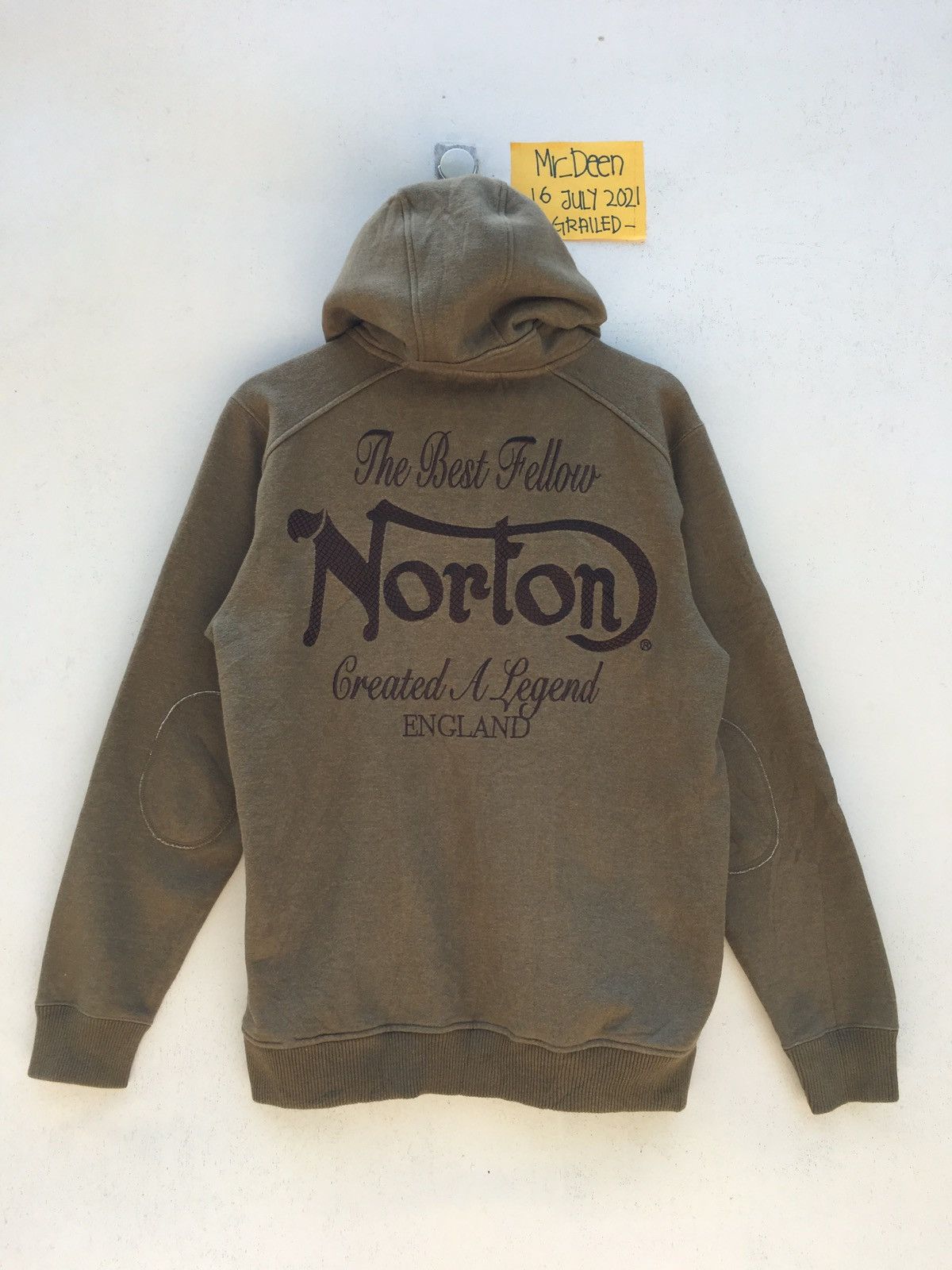 Norton Vintage Norton Spellout Winter Hoodie / Sweatshirt Size US M / EU 48-50 / 2 - 2 Thumbnail
