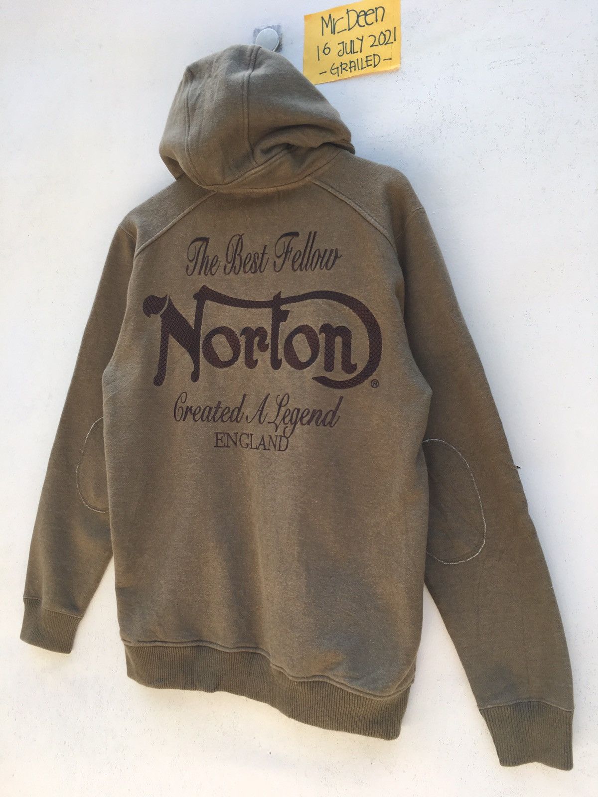 Norton Vintage Norton Spellout Winter Hoodie / Sweatshirt Size US M / EU 48-50 / 2 - 4 Thumbnail