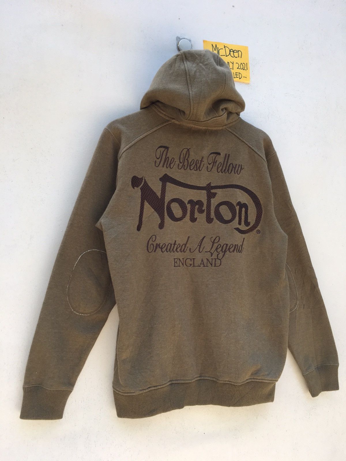 Norton Vintage Norton Spellout Winter Hoodie / Sweatshirt Size US M / EU 48-50 / 2 - 3 Thumbnail