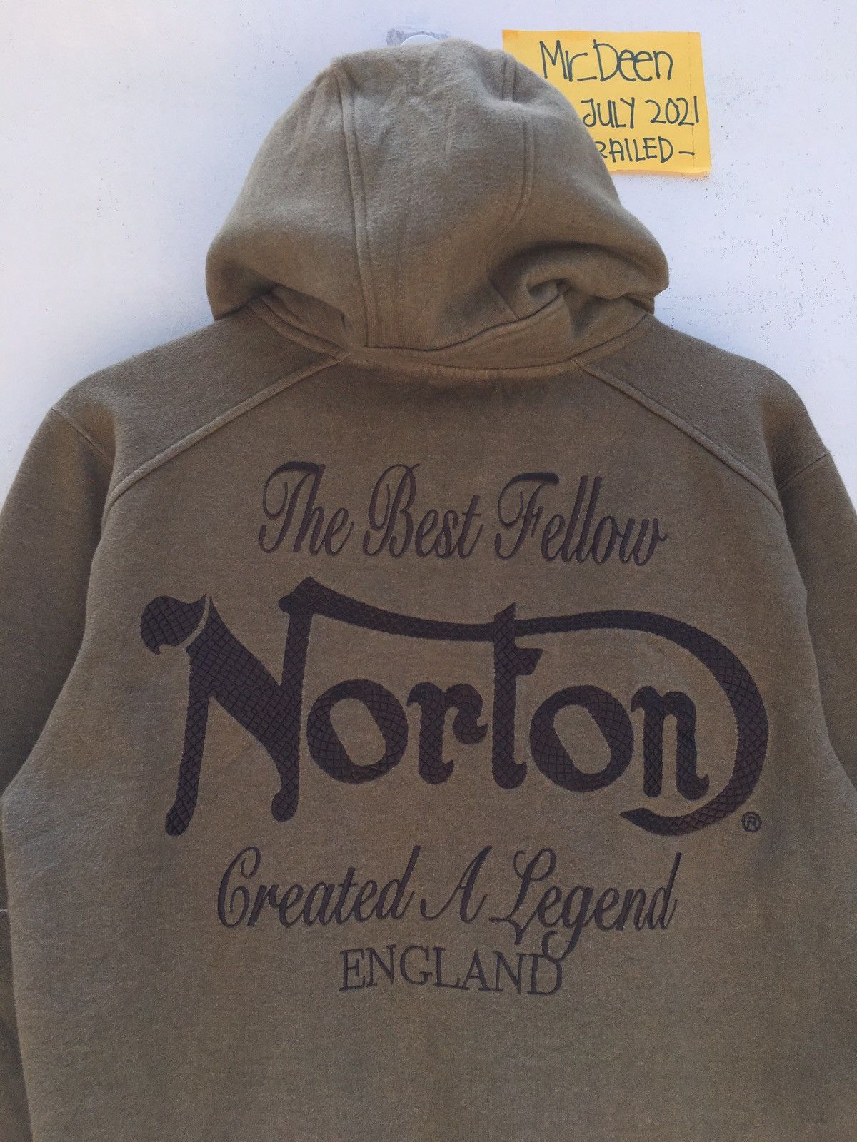 Norton Vintage Norton Spellout Winter Hoodie / Sweatshirt Size US M / EU 48-50 / 2 - 1 Thumbnail