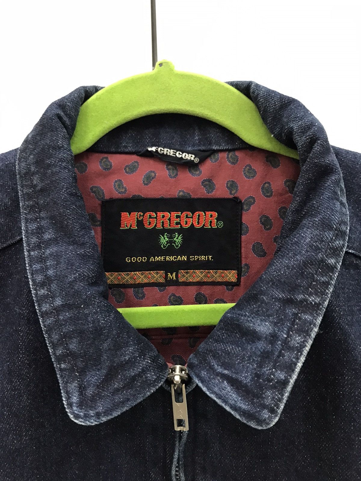 McGregor Vintage 🔥 Mcgregor Bomber Denim Jacket Size US L / EU 52-54 / 3 - 7 Thumbnail