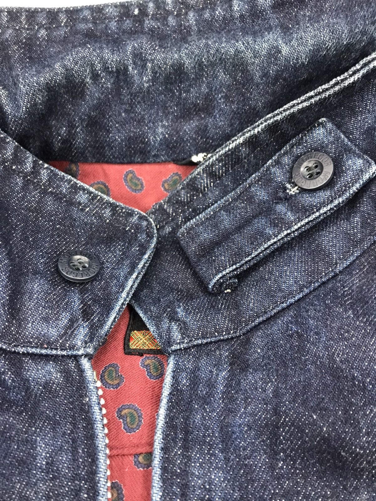 McGregor Vintage 🔥 Mcgregor Bomber Denim Jacket Size US L / EU 52-54 / 3 - 21 Thumbnail
