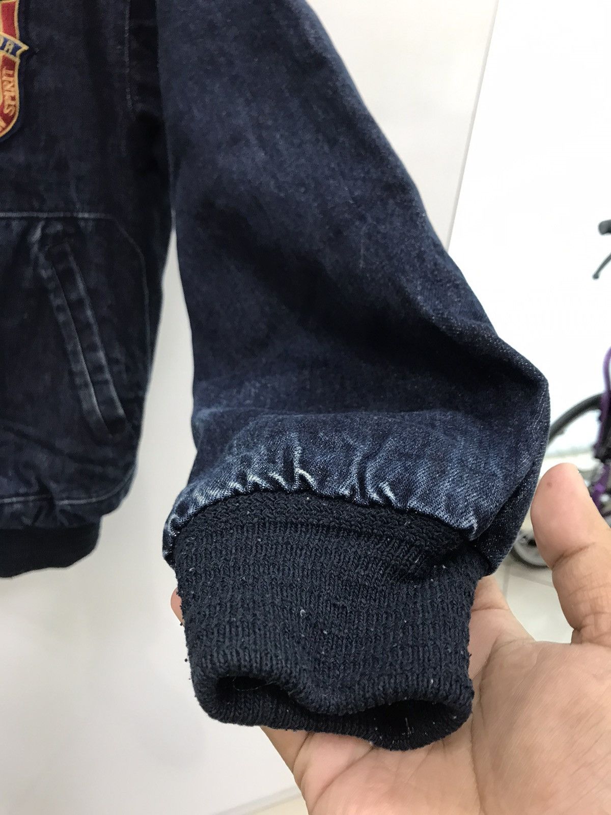 McGregor Vintage 🔥 Mcgregor Bomber Denim Jacket Size US L / EU 52-54 / 3 - 15 Thumbnail