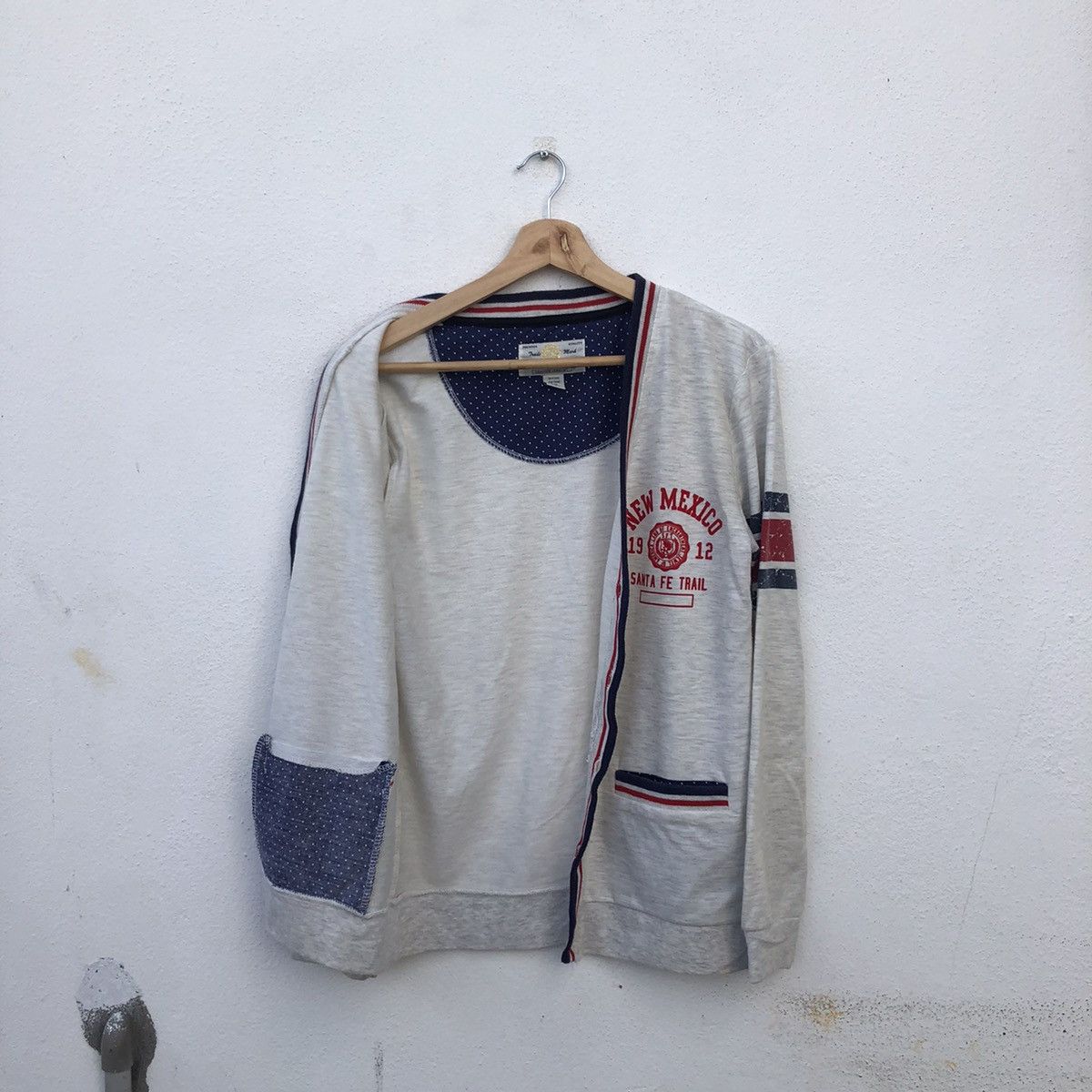 Japanese Brand SKKONE VINTAGE LIGHT CARDIGAN BIG LOGO Size US L / EU 52-54 / 3 - 9 Thumbnail