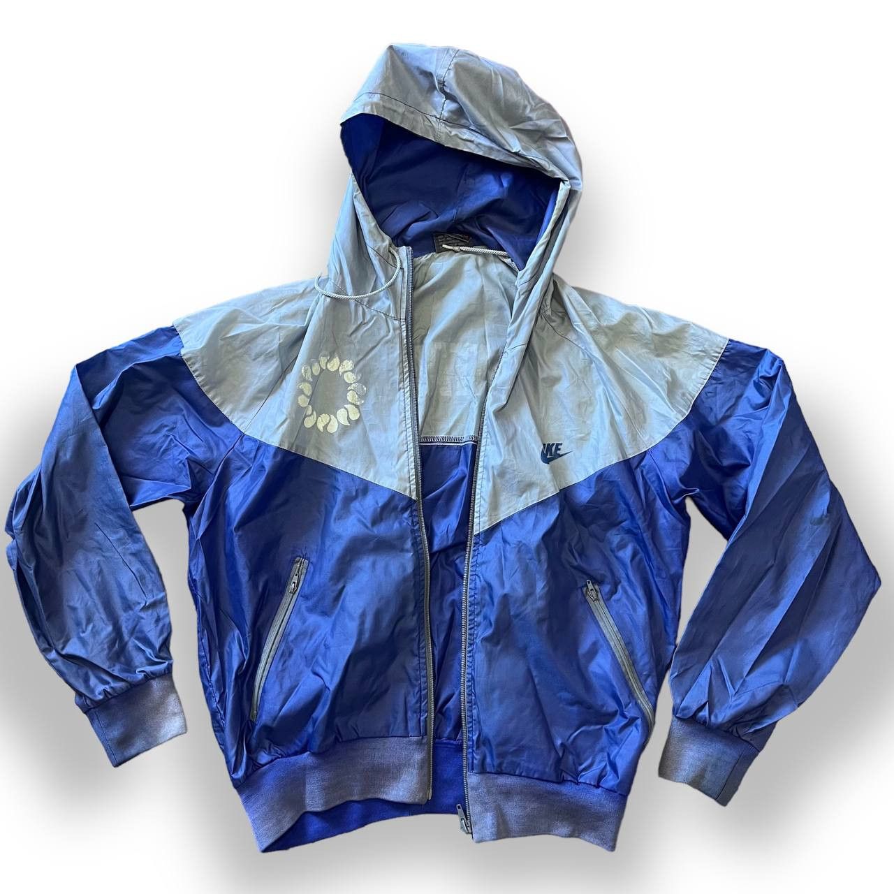 Nike × Vintage Vintage Nike Pinwheels Windbreaker Hoodie Made In Japan Size US M / EU 48-50 / 2 - 9 Thumbnail