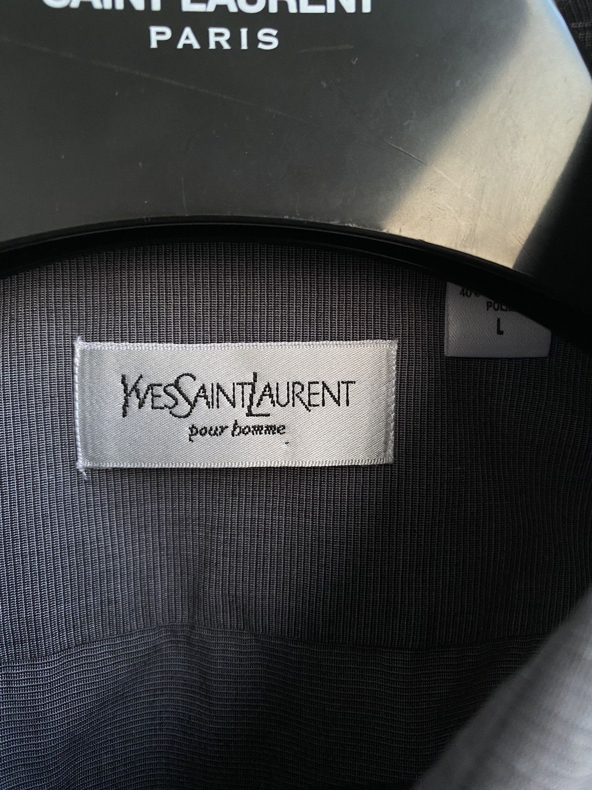 Yves Saint Laurent Grey YSL Shirt Size US L / EU 52-54 / 3 - 4 Thumbnail