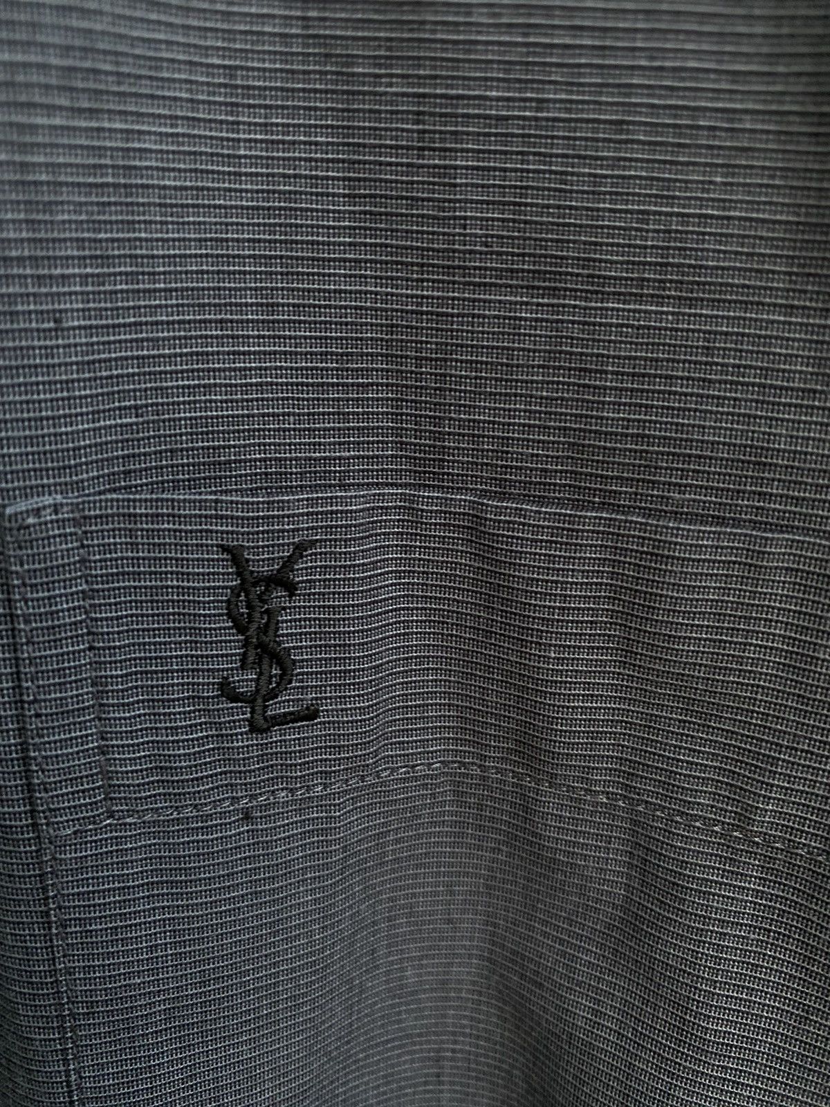 Yves Saint Laurent Grey YSL Shirt Size US L / EU 52-54 / 3 - 2 Thumbnail