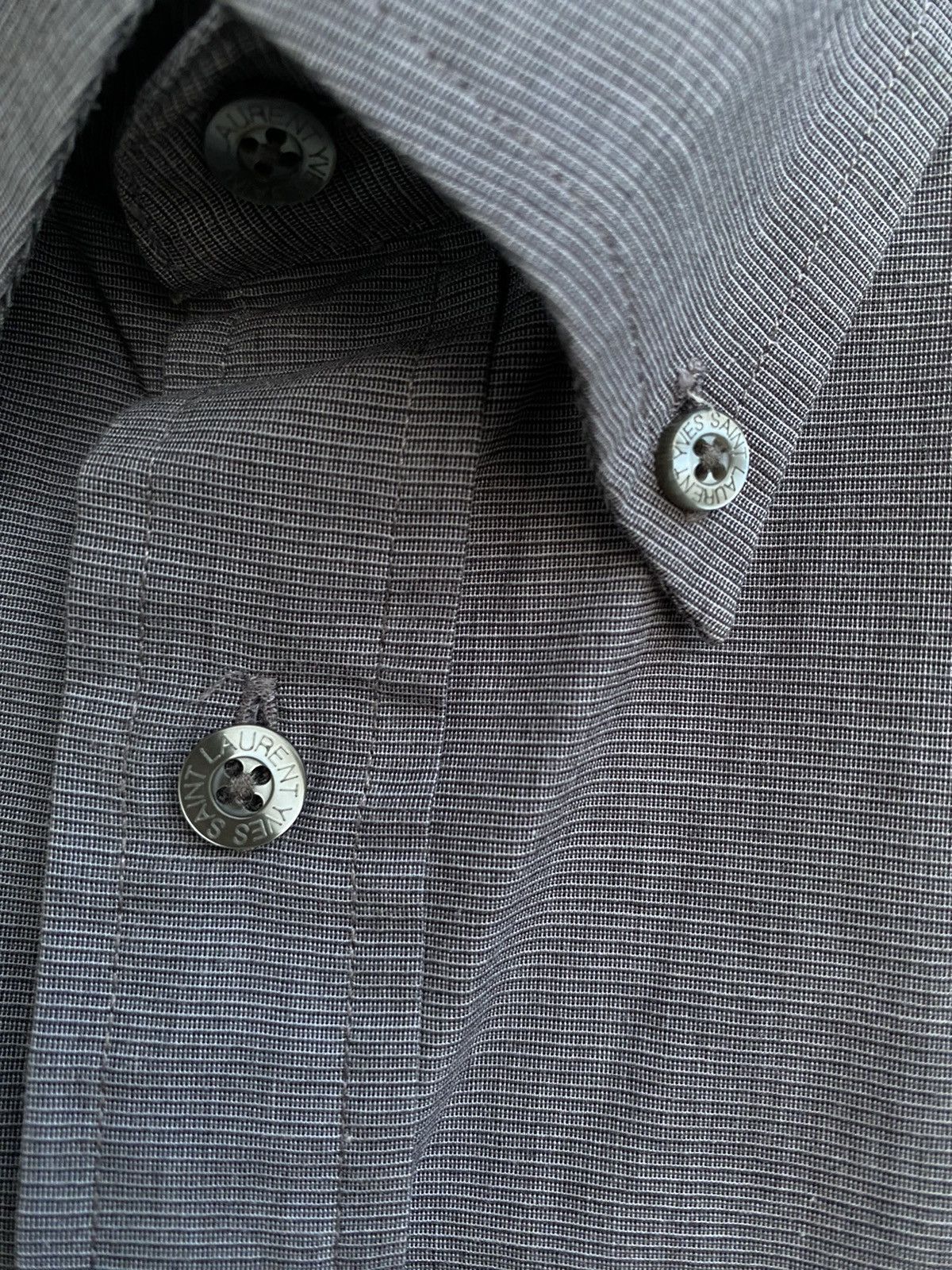 Yves Saint Laurent Grey YSL Shirt Size US L / EU 52-54 / 3 - 5 Thumbnail