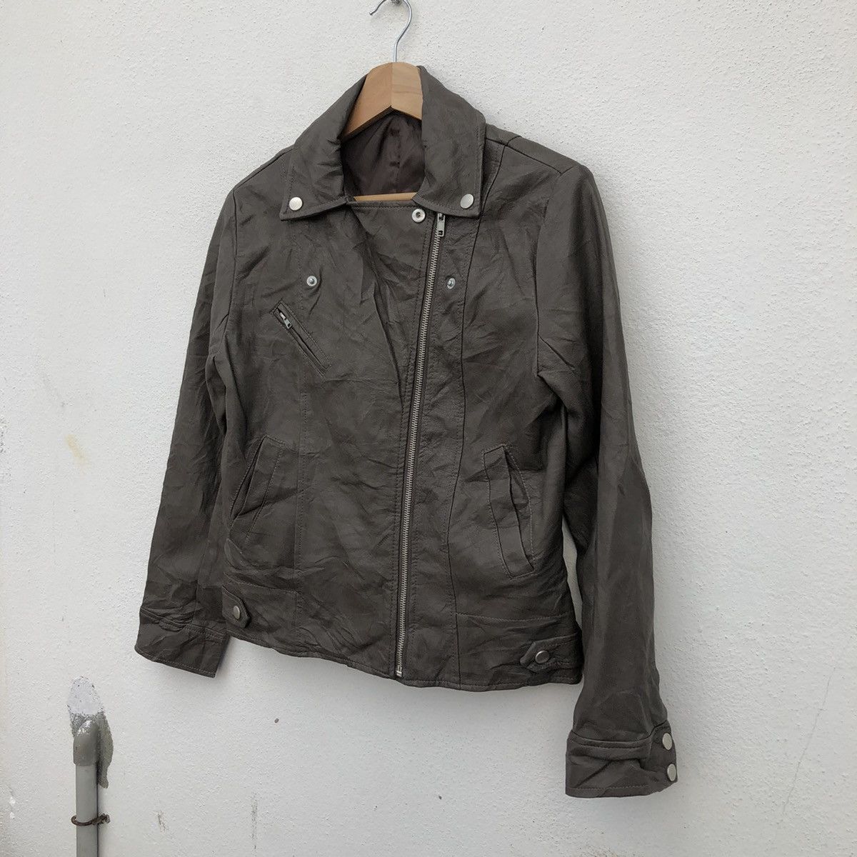 Japanese Brand SOFT LEATHER BIKER BONDAGE JACKET RICHE GLAMOUR Size US L / EU 52-54 / 3 - 12 Thumbnail