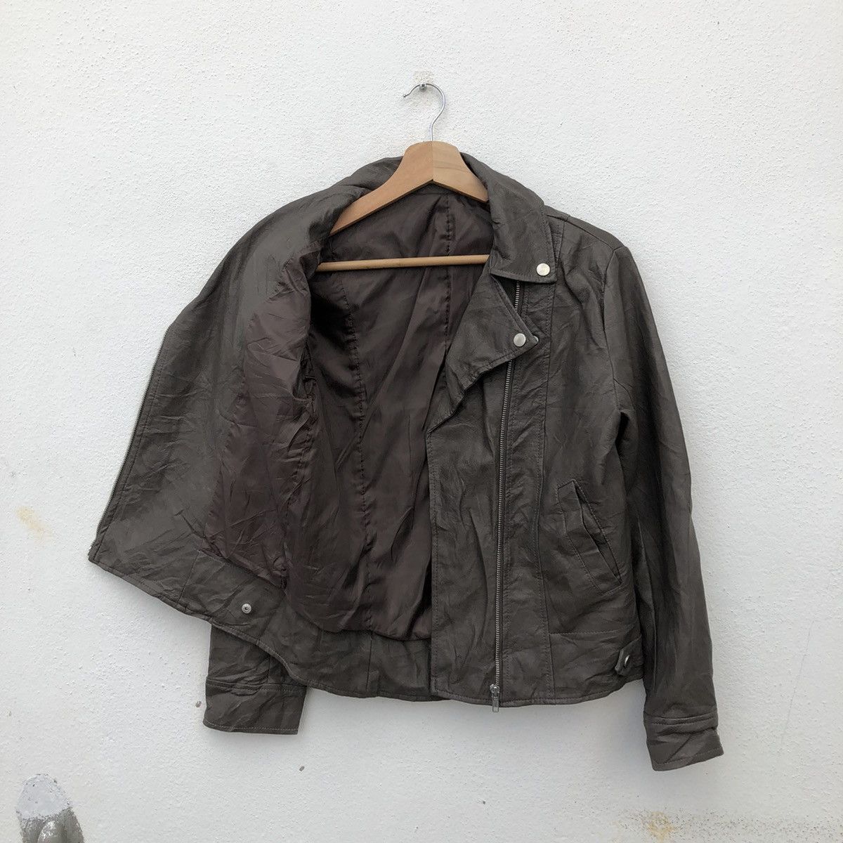 Japanese Brand SOFT LEATHER BIKER BONDAGE JACKET RICHE GLAMOUR Size US L / EU 52-54 / 3 - 13 Thumbnail