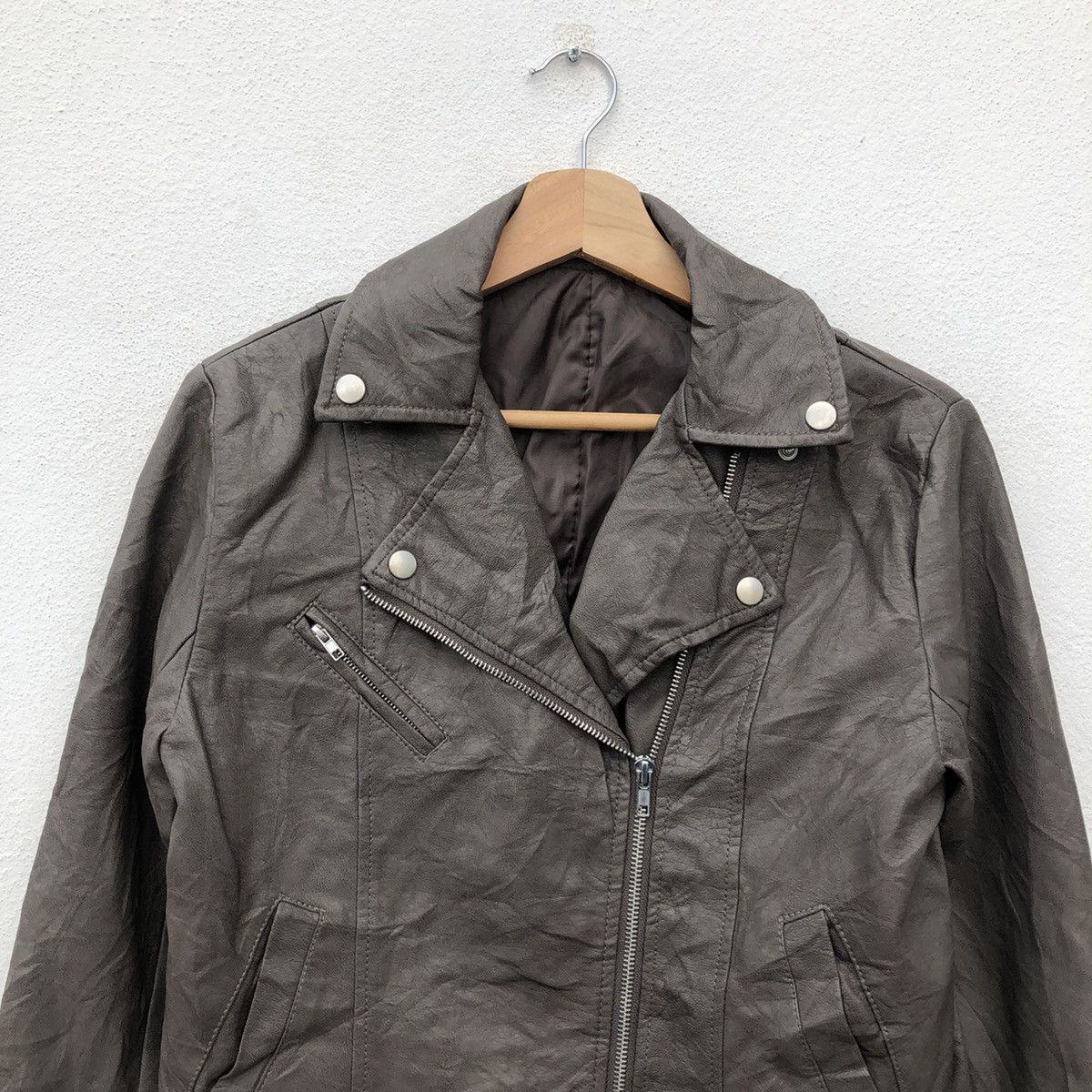 Japanese Brand SOFT LEATHER BIKER BONDAGE JACKET RICHE GLAMOUR Size US L / EU 52-54 / 3 - 3 Thumbnail