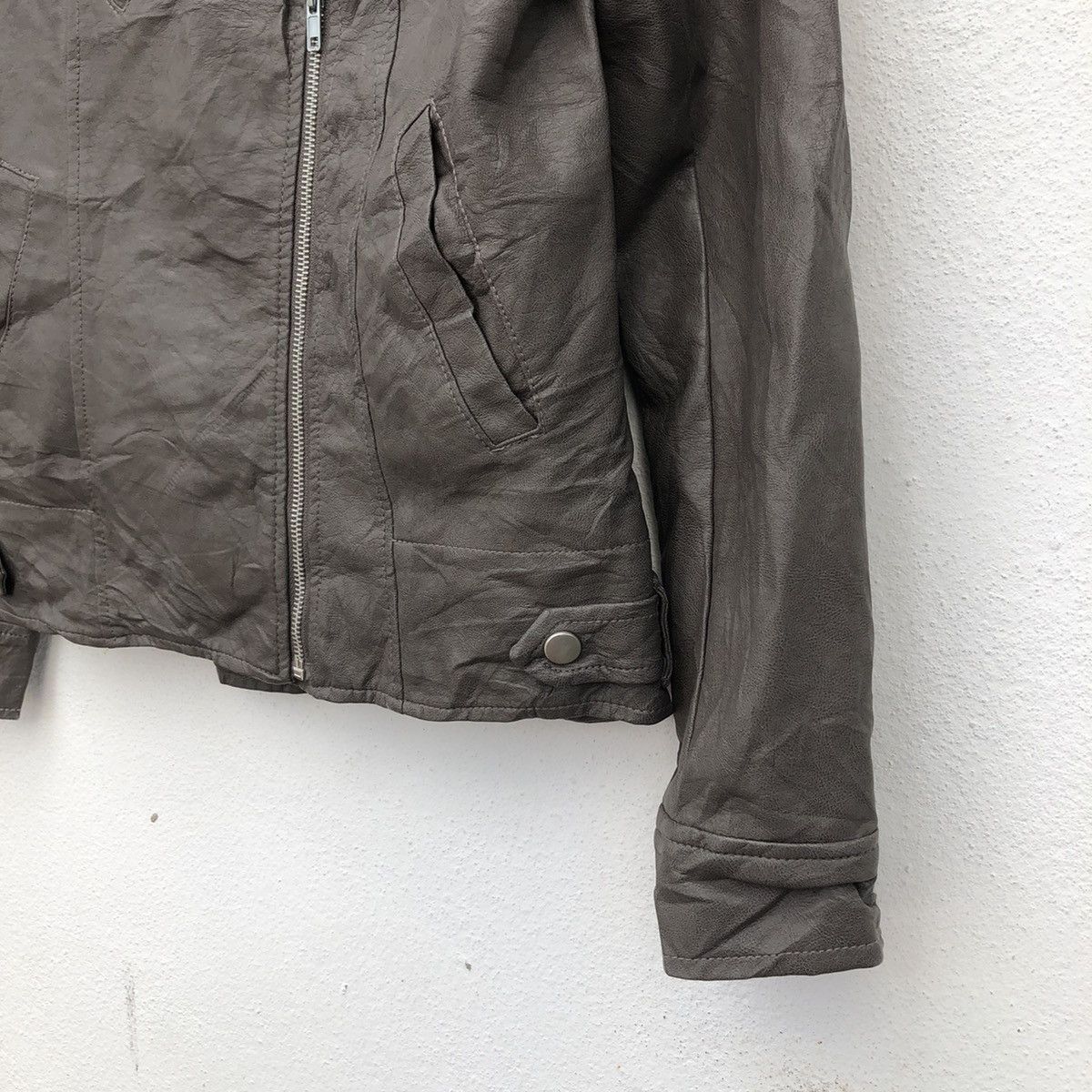 Japanese Brand SOFT LEATHER BIKER BONDAGE JACKET RICHE GLAMOUR Size US L / EU 52-54 / 3 - 7 Thumbnail