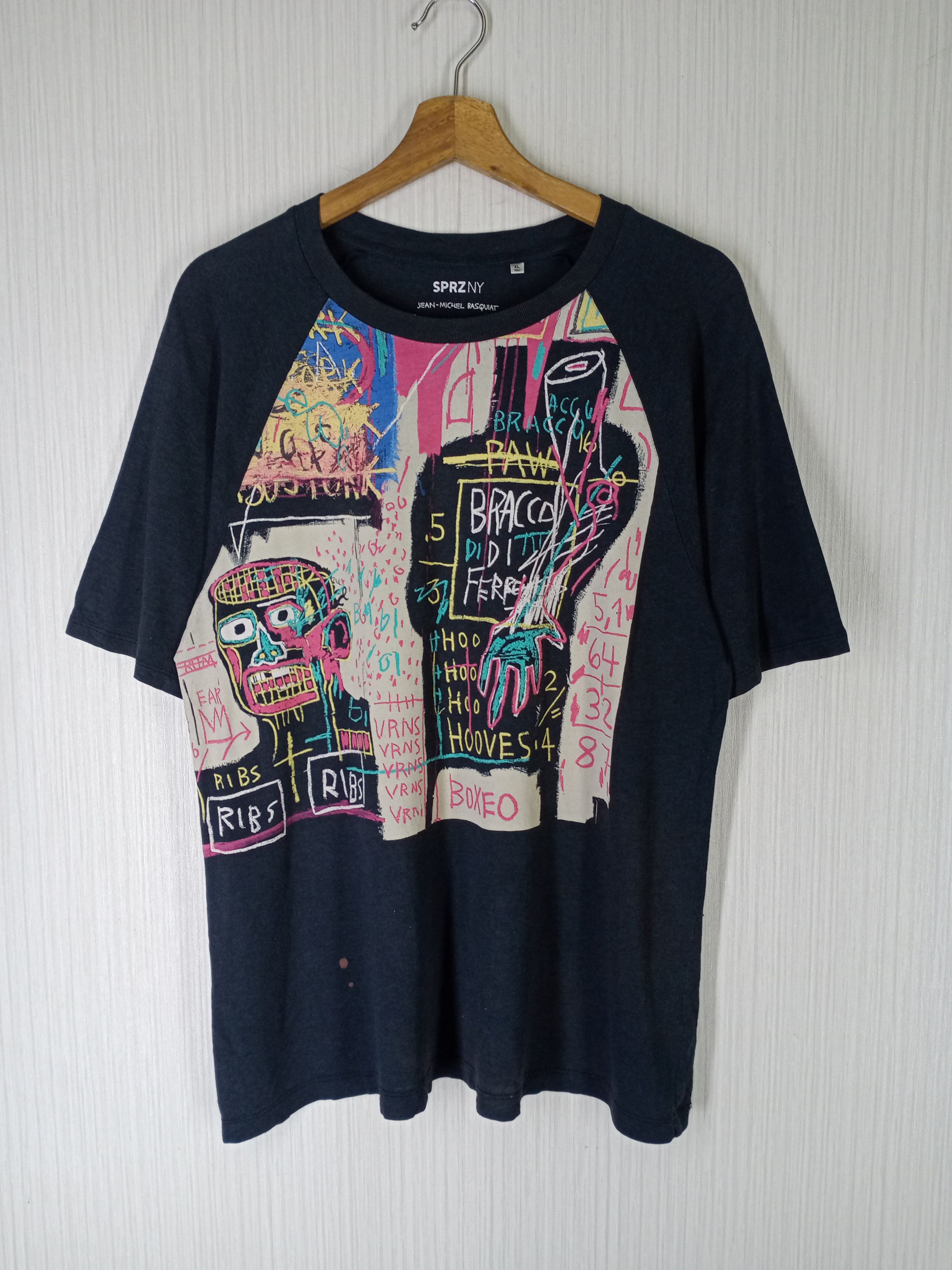 Jean-Michel Basquiat Rare Jean Michel Basquiat Uniqlo Art Tshirt Size US XL / EU 56 / 4 - 1 Thumbnail