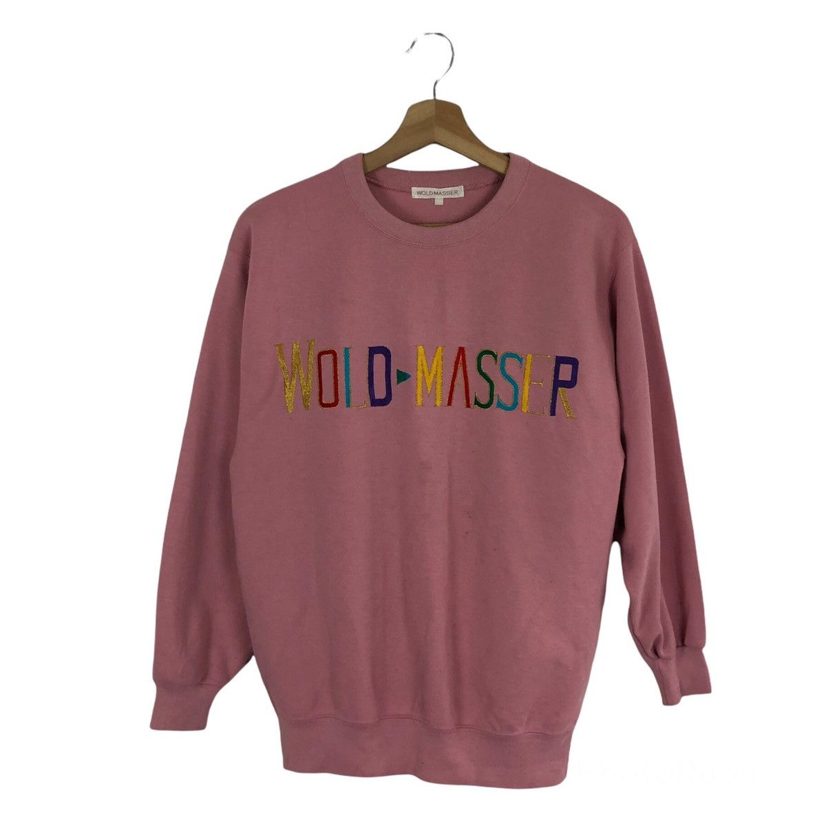 Japanese Brand VINTAGE SWEATSHIRT BIG LOGO WOLD MASSER EMBROIDERED Size US M / EU 48-50 / 2 - 1 Thumbnail