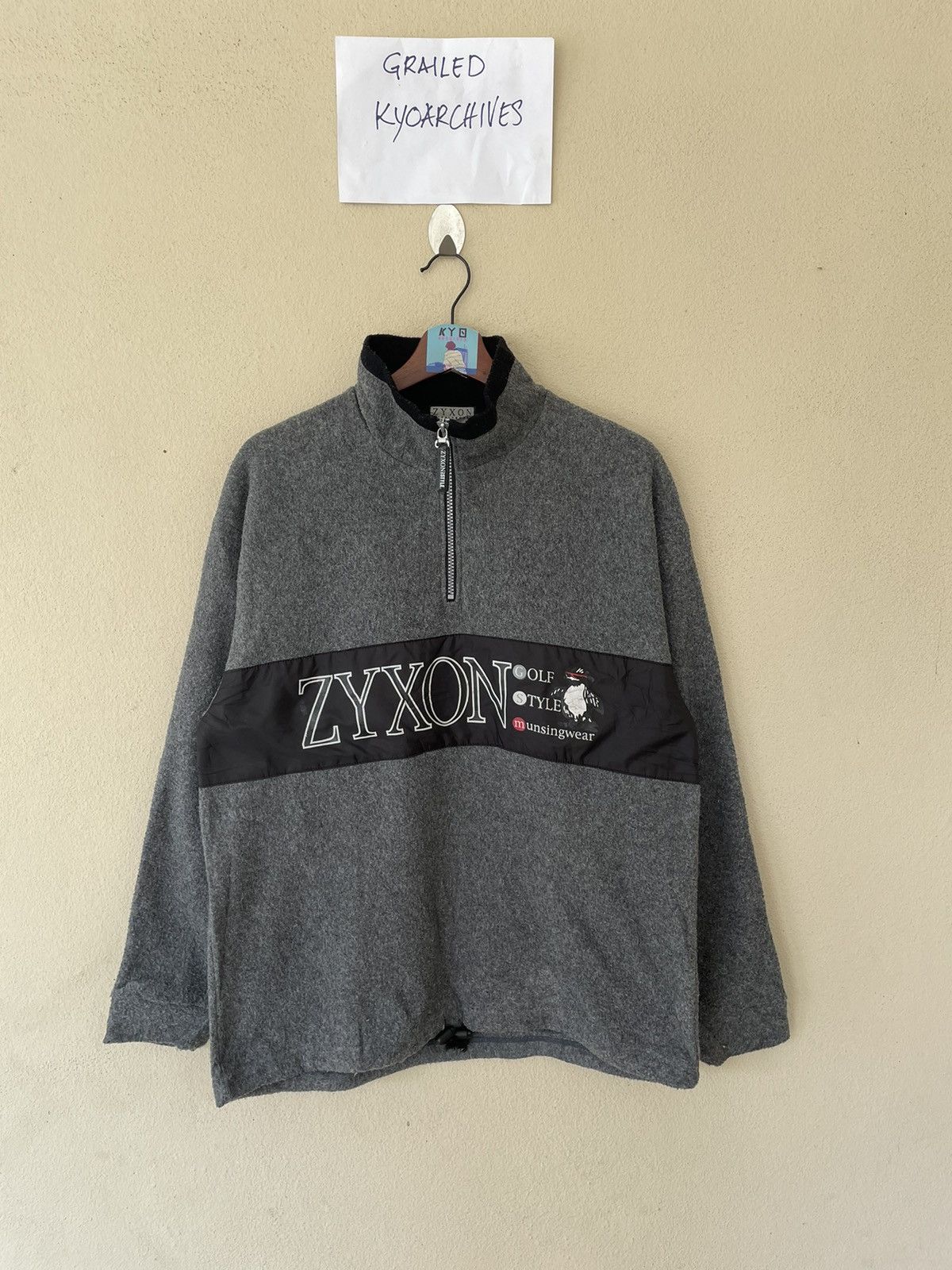 Japanese Brand × Vintage ZYXON MUNSING WEAR ANORAK FLEECE JACKET Size US L / EU 52-54 / 3 - 1 Thumbnail