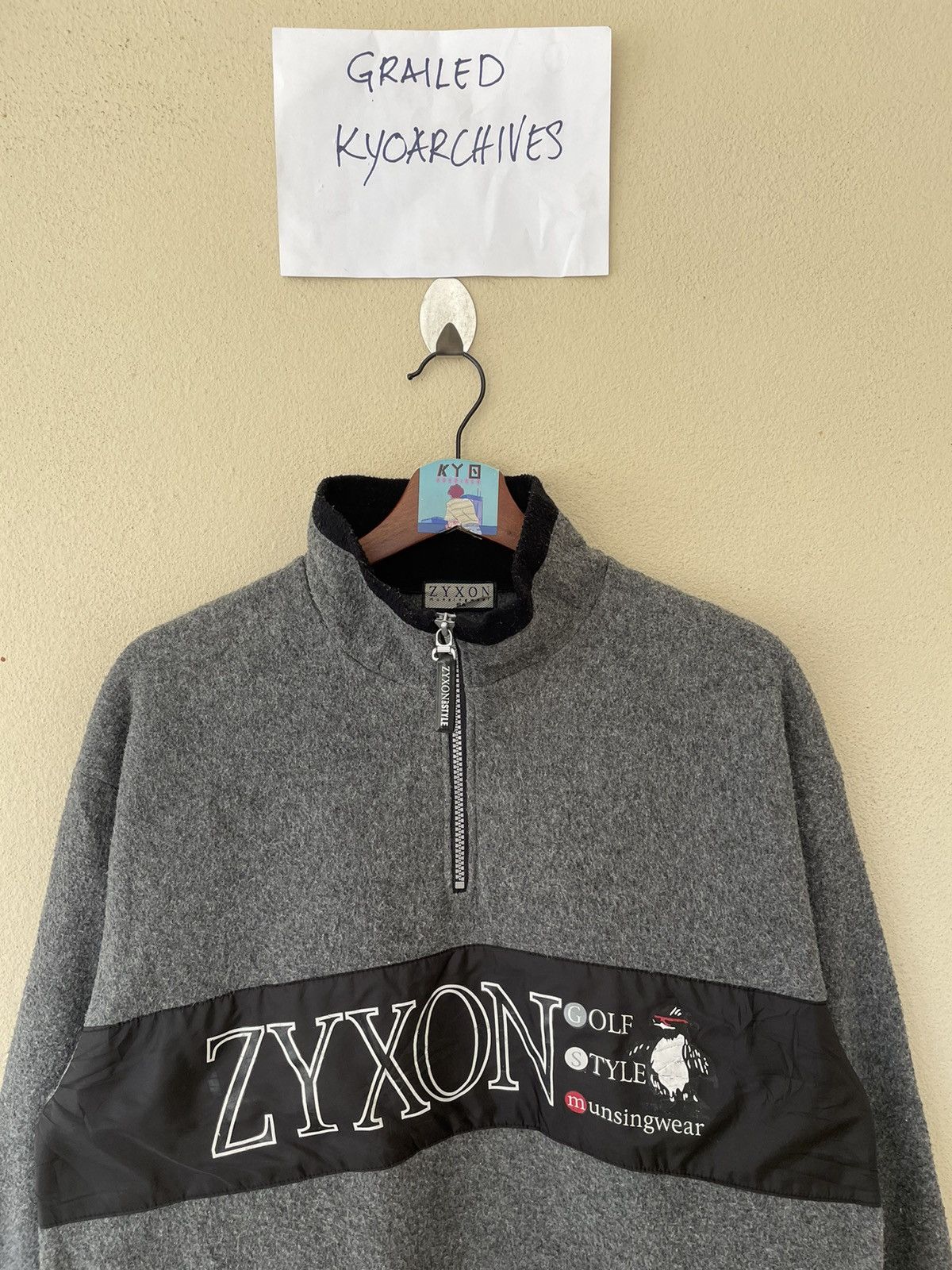 Japanese Brand × Vintage ZYXON MUNSING WEAR ANORAK FLEECE JACKET Size US L / EU 52-54 / 3 - 3 Thumbnail