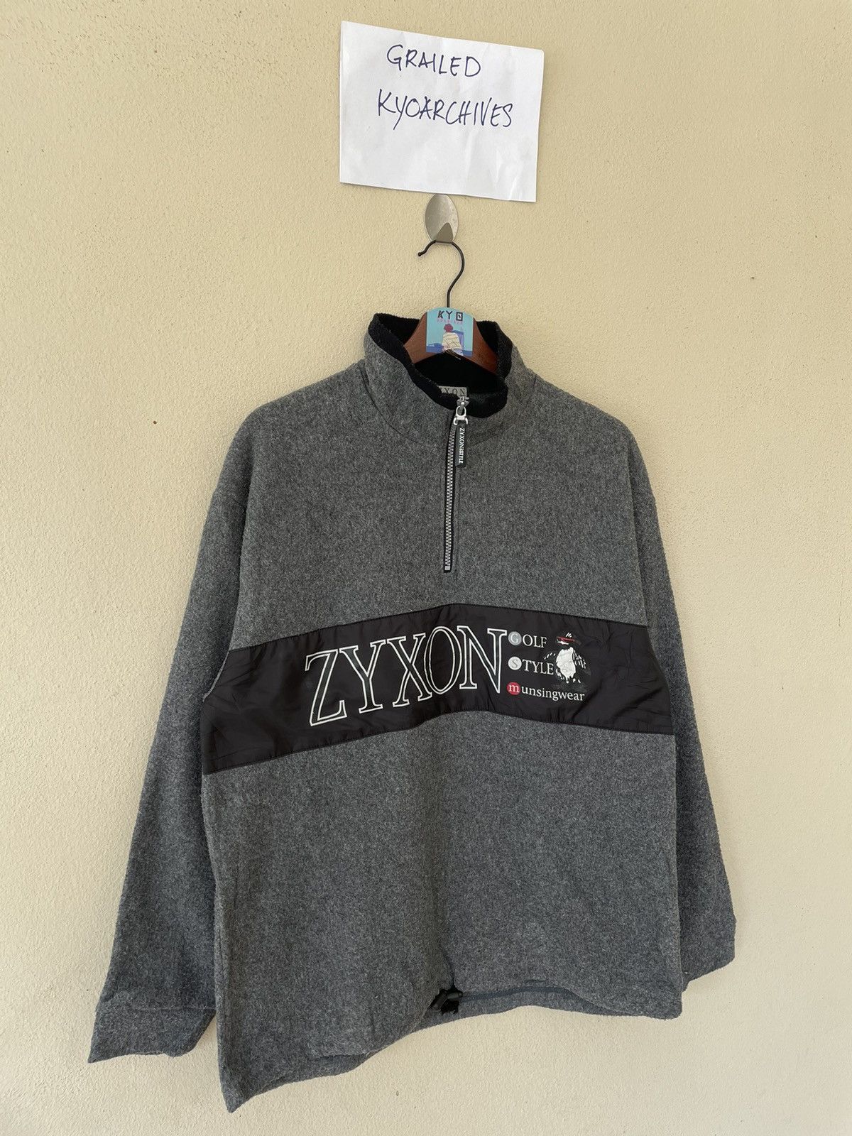 Japanese Brand × Vintage ZYXON MUNSING WEAR ANORAK FLEECE JACKET Size US L / EU 52-54 / 3 - 2 Thumbnail