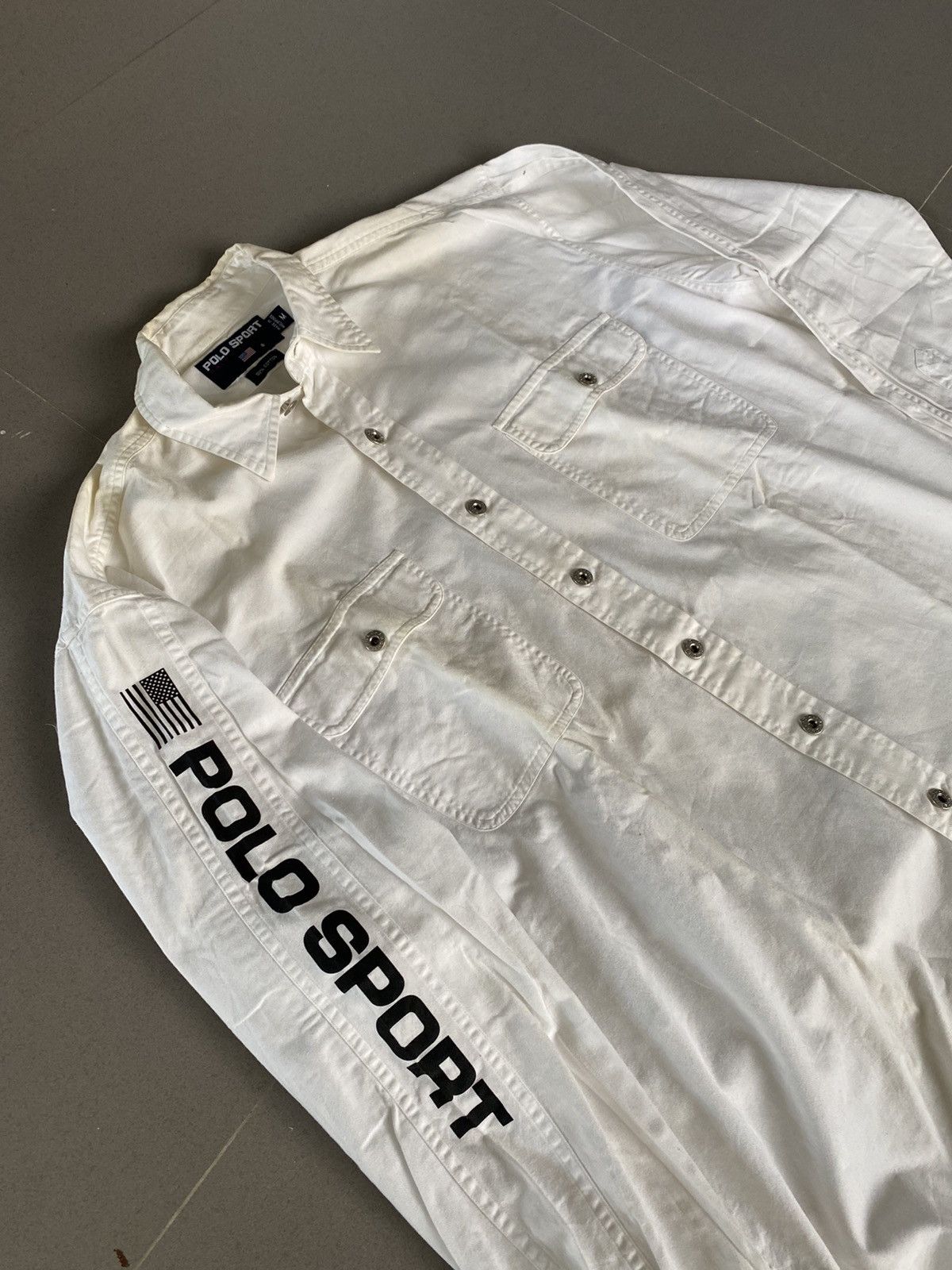 Polo Ralph Lauren × Vintage Vintage POLO SPORT spellout shirt. Size US XL / EU 56 / 4 - 2 Thumbnail
