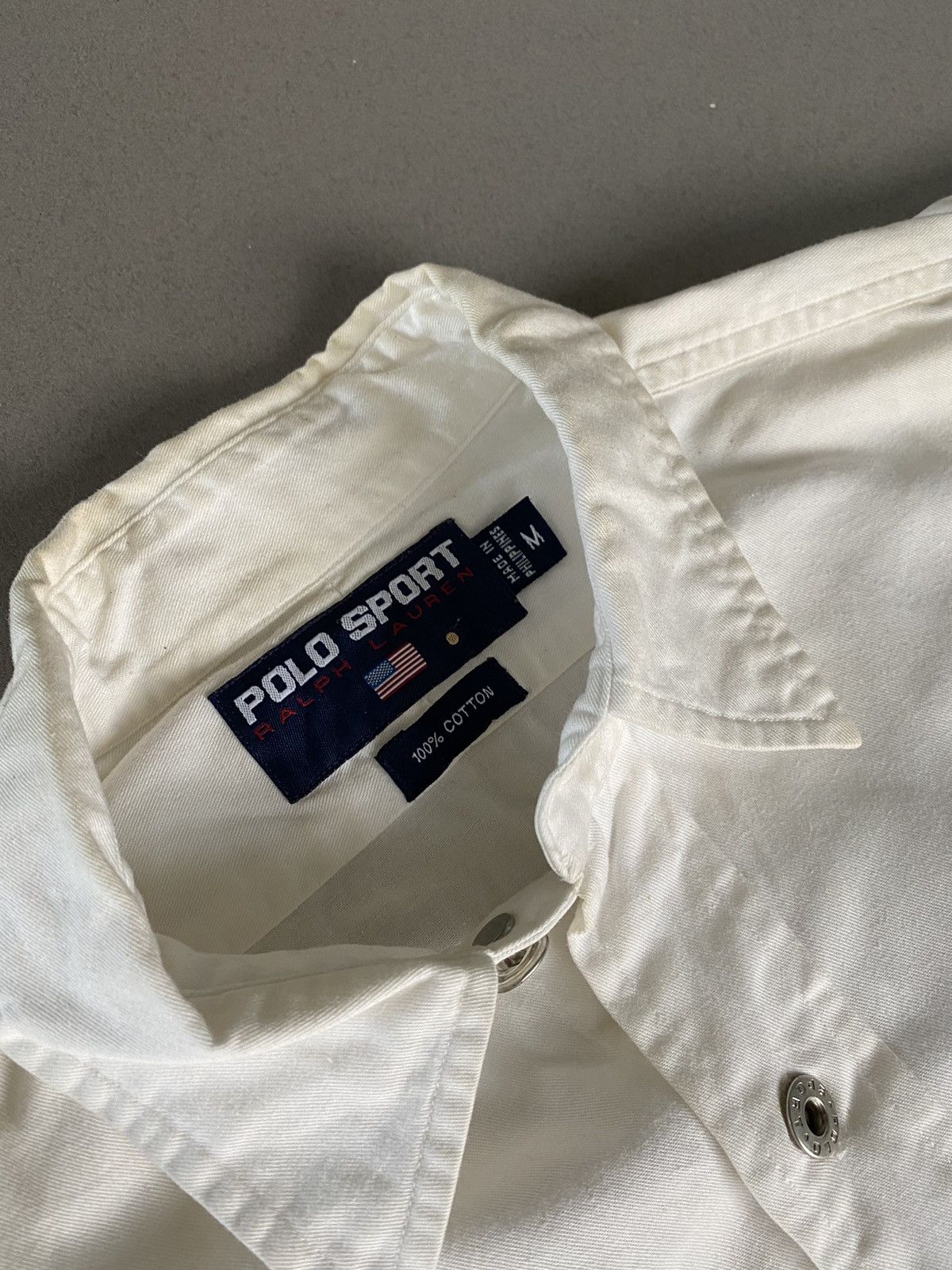 Polo Ralph Lauren × Vintage Vintage POLO SPORT spellout shirt. Size US XL / EU 56 / 4 - 4 Thumbnail