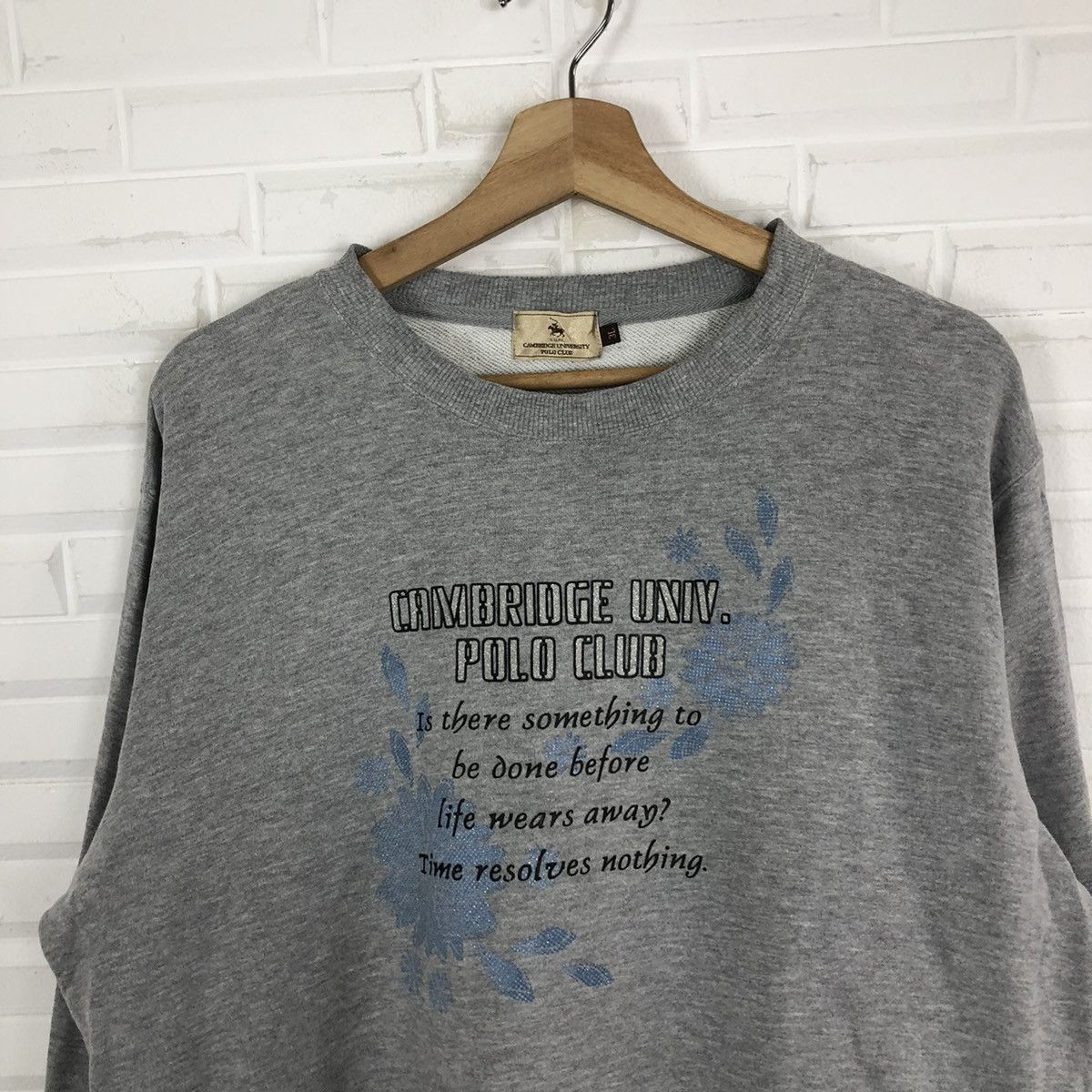 Japanese Brand VINTAGE CAMBRIDGE UNIVERSITY POLI CLUB SWEATSHIRT BIG LOGO Size US L / EU 52-54 / 3 - 3 Thumbnail