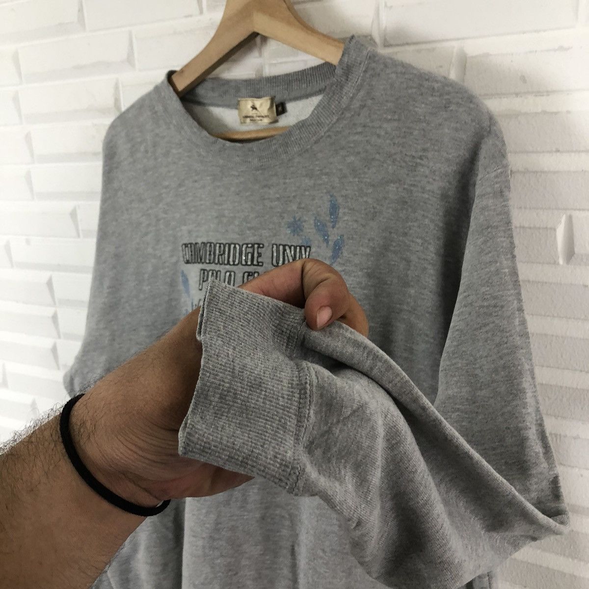 Japanese Brand VINTAGE CAMBRIDGE UNIVERSITY POLI CLUB SWEATSHIRT BIG LOGO Size US L / EU 52-54 / 3 - 5 Thumbnail