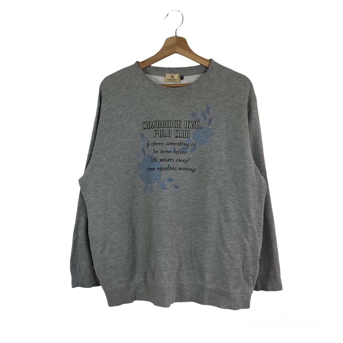 VINTAGE CAMBRIDGE UNIVERSITY POLI CLUB SWEATSHIRT BIG LOGO