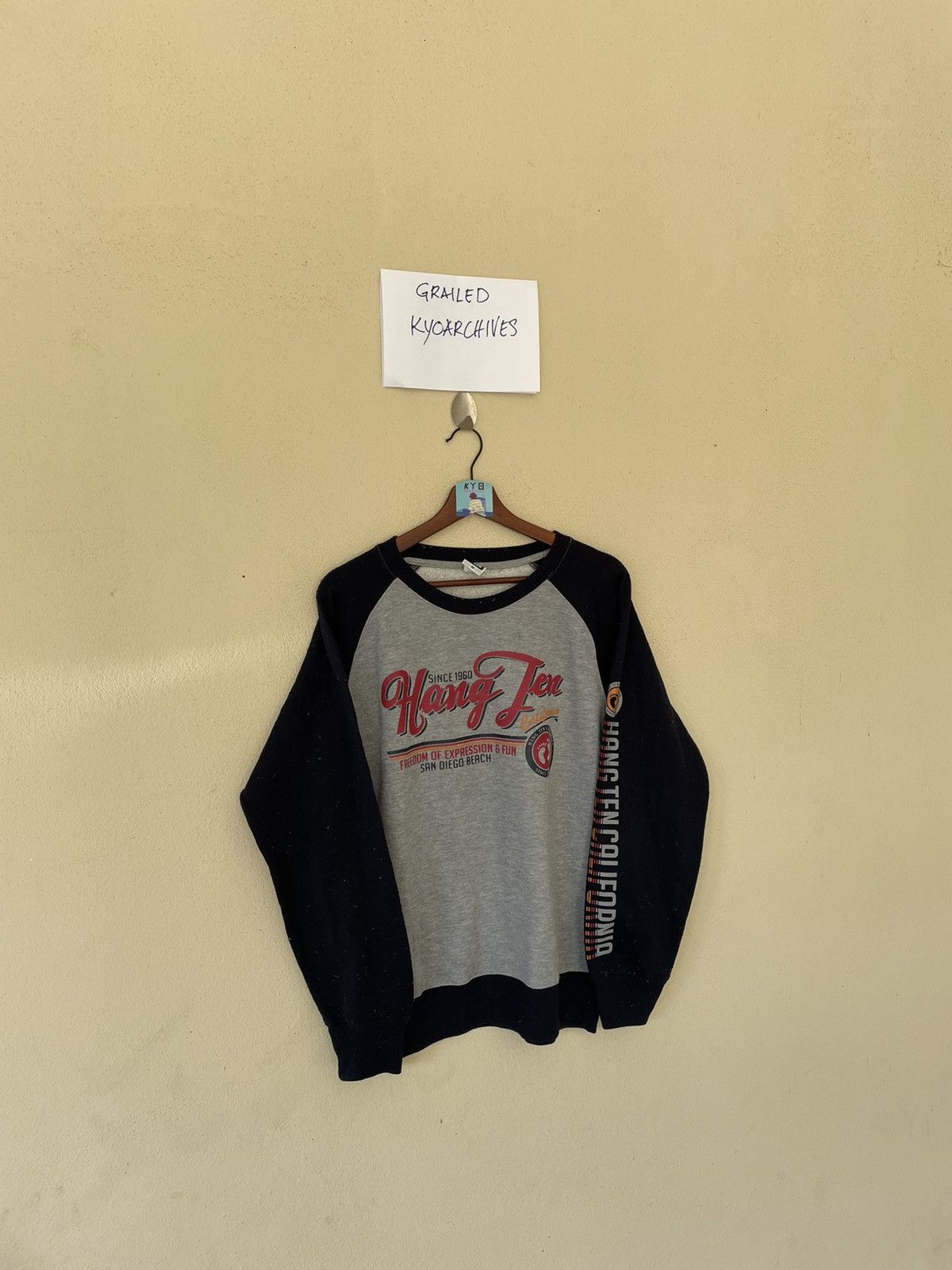 Japanese Brand × Vintage VINTAGE HANG TEN SWEATSHIRT Size US M / EU 48-50 / 2 - 2 Thumbnail
