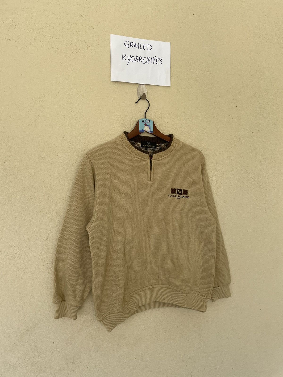 Japanese Brand × Vintage CLAUDIO VALENTINO SWEATSHIRT Size US S / EU 44-46 / 1 - 2 Thumbnail