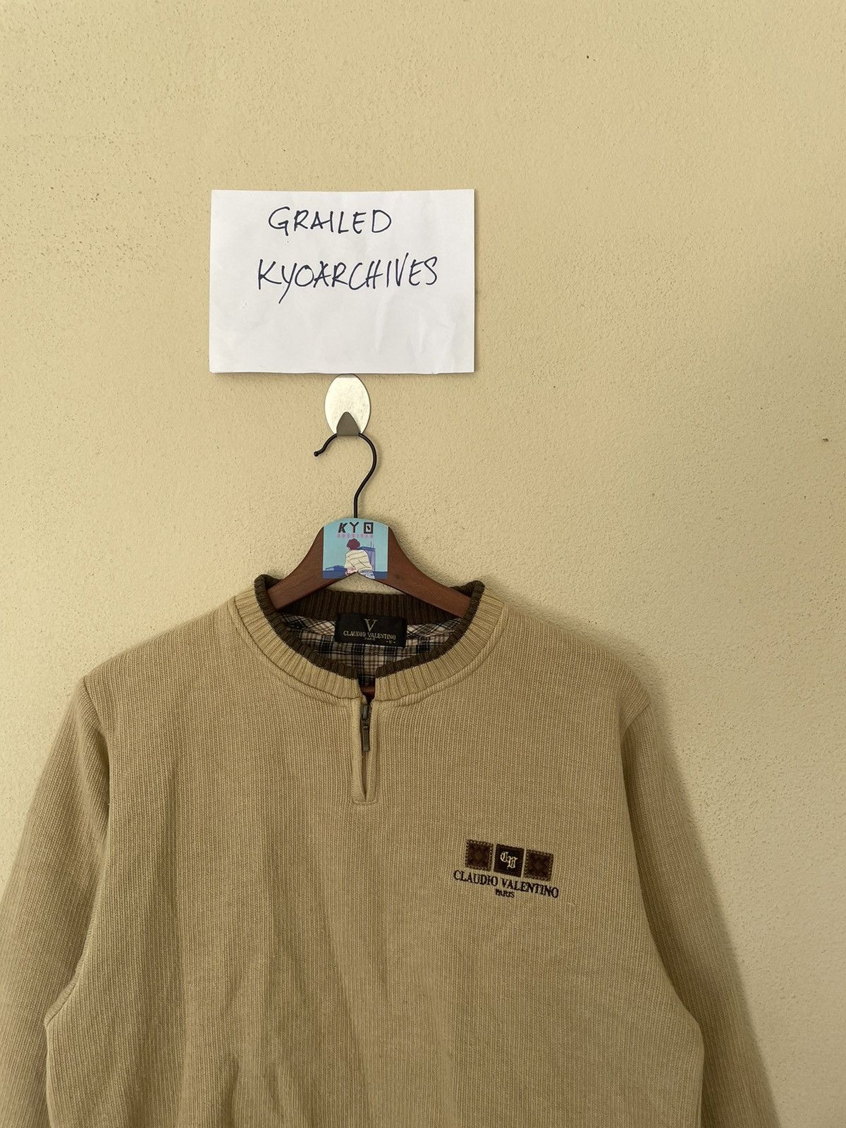 Japanese Brand × Vintage CLAUDIO VALENTINO SWEATSHIRT Size US S / EU 44-46 / 1 - 3 Thumbnail