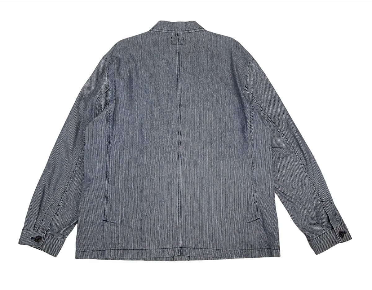 Yohji Yamamoto Hickory Stripe Chore Worker jacket Size US XL / EU 56 / 4 - 2 Thumbnail