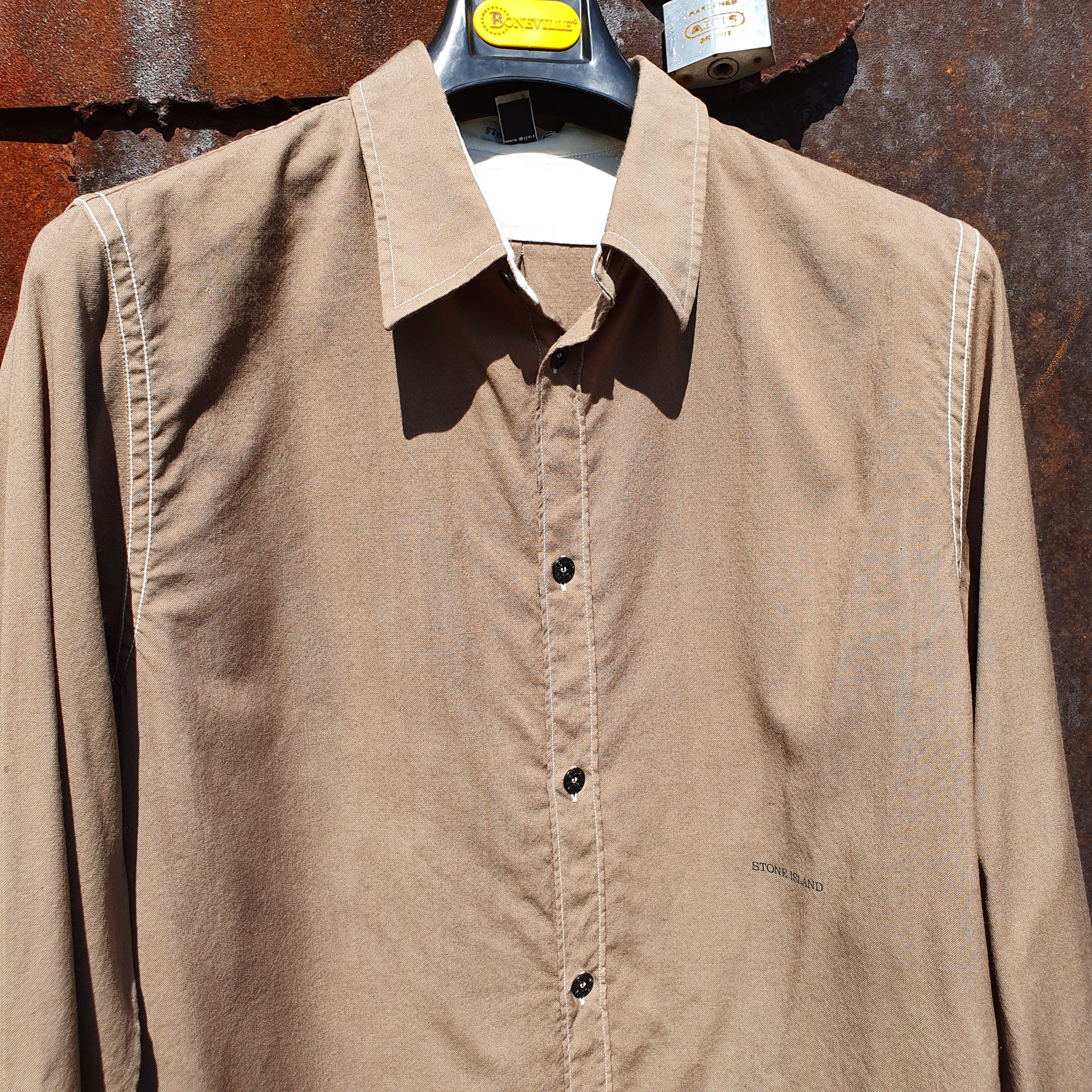 Stone Island × Vintage Vintage Wool Stone Island Rare Size Shirt Size US XL / EU 56 / 4 - 5 Thumbnail