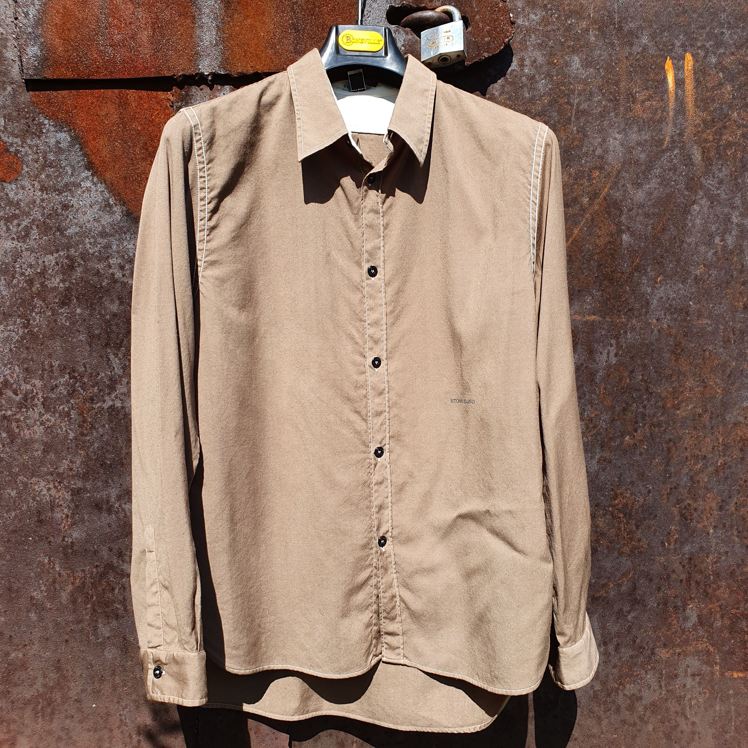 Stone Island × Vintage Vintage Wool Stone Island Rare Size Shirt Size US XL / EU 56 / 4 - 3 Thumbnail