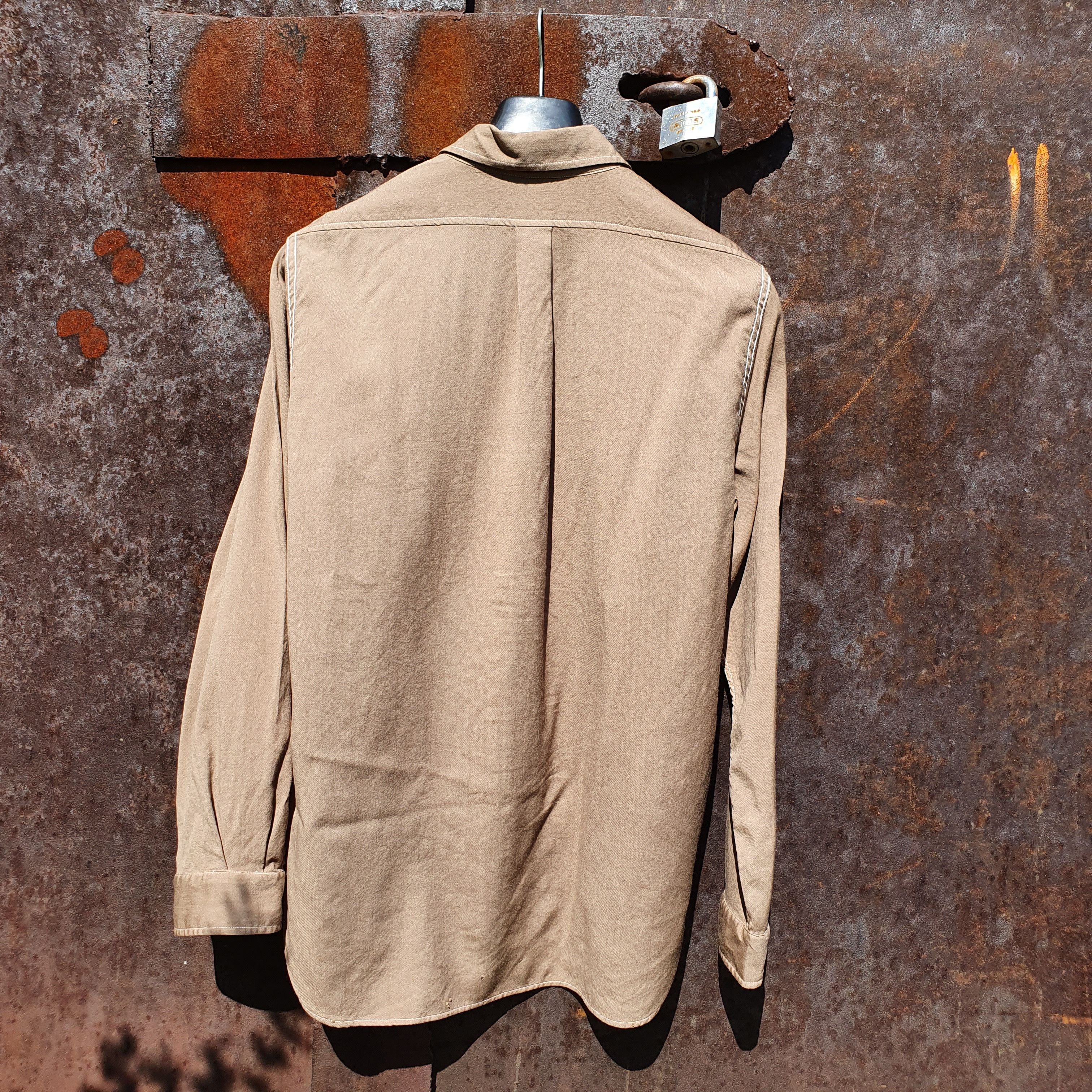 Stone Island × Vintage Vintage Wool Stone Island Rare Size Shirt Size US XL / EU 56 / 4 - 4 Thumbnail