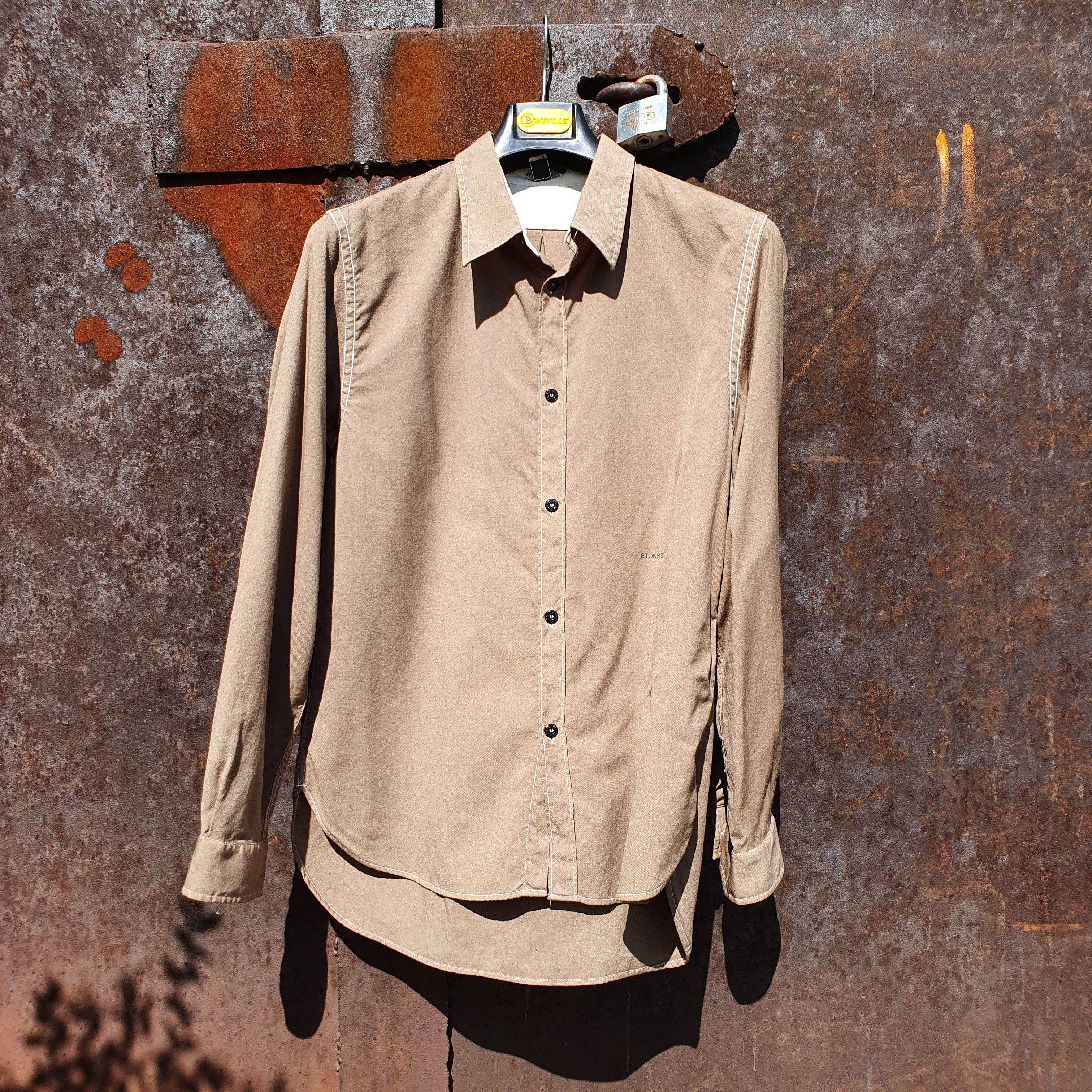 Stone Island × Vintage Vintage Wool Stone Island Rare Size Shirt Size US XL / EU 56 / 4 - 2 Thumbnail