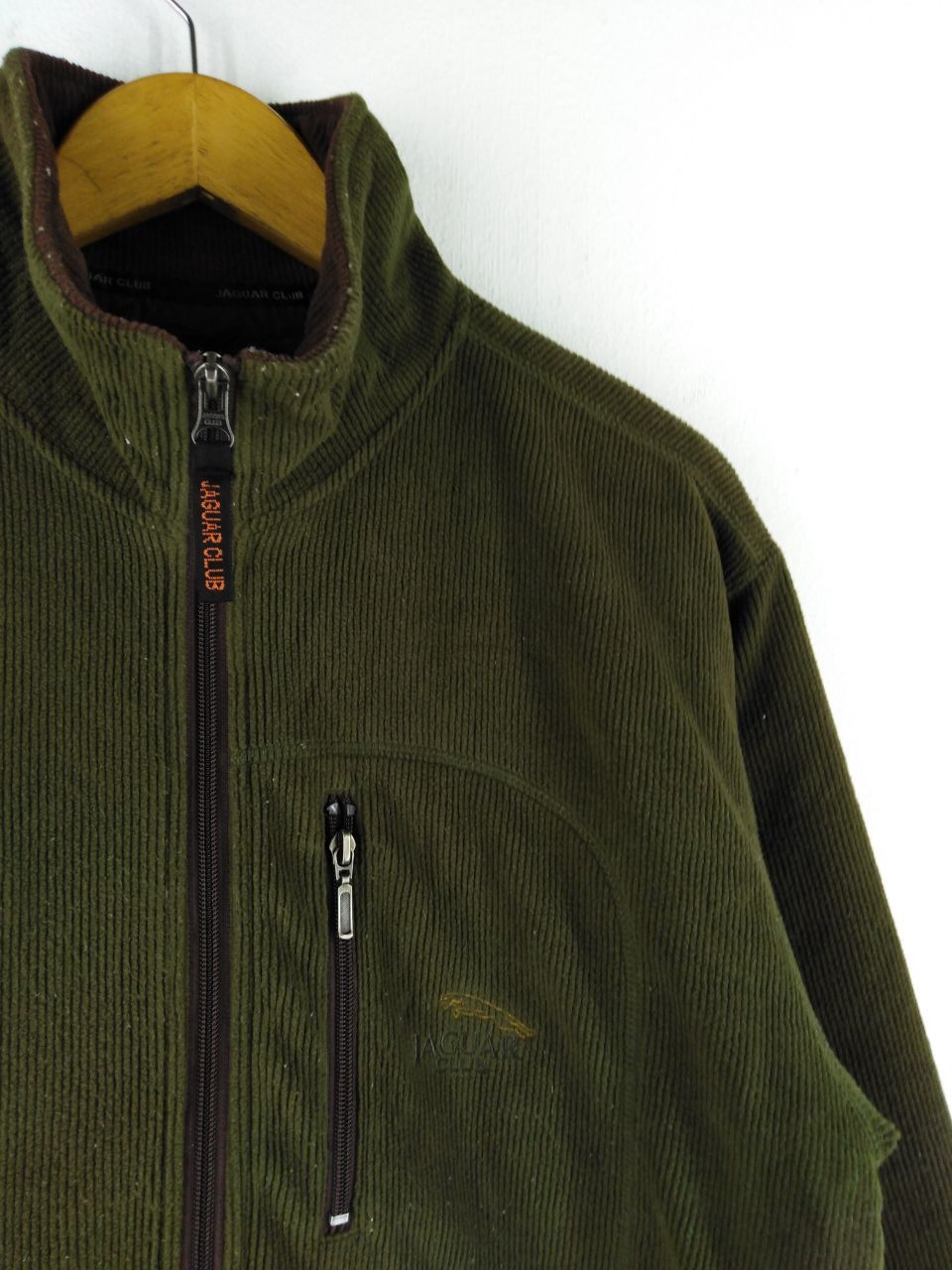 Vintage JAGUAR CLUB ZIPPER GREEN JACKET Size US L / EU 52-54 / 3 - 9 Thumbnail