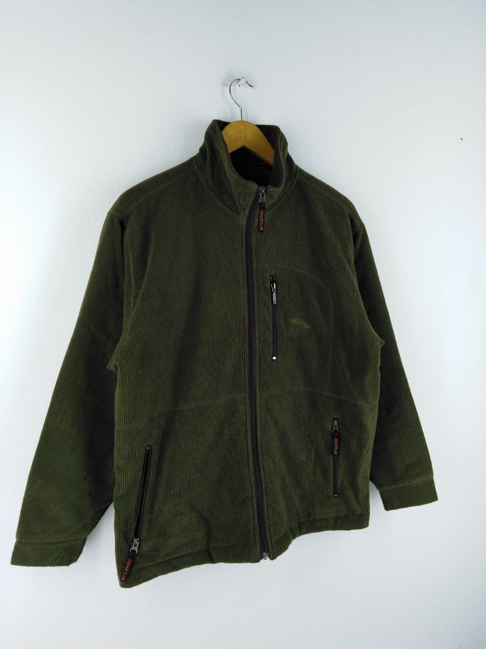 Vintage JAGUAR CLUB ZIPPER GREEN JACKET Size US L / EU 52-54 / 3 - 7 Thumbnail
