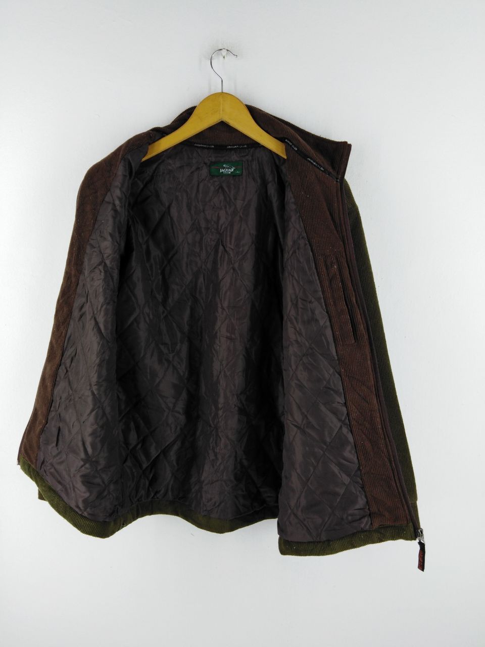 Vintage JAGUAR CLUB ZIPPER GREEN JACKET Size US L / EU 52-54 / 3 - 4 Thumbnail